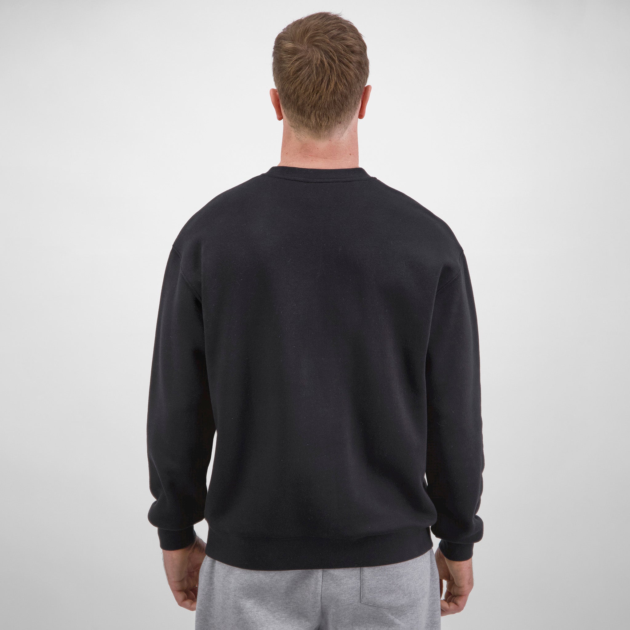 Black Mens Everyday Crew Sweatshirt