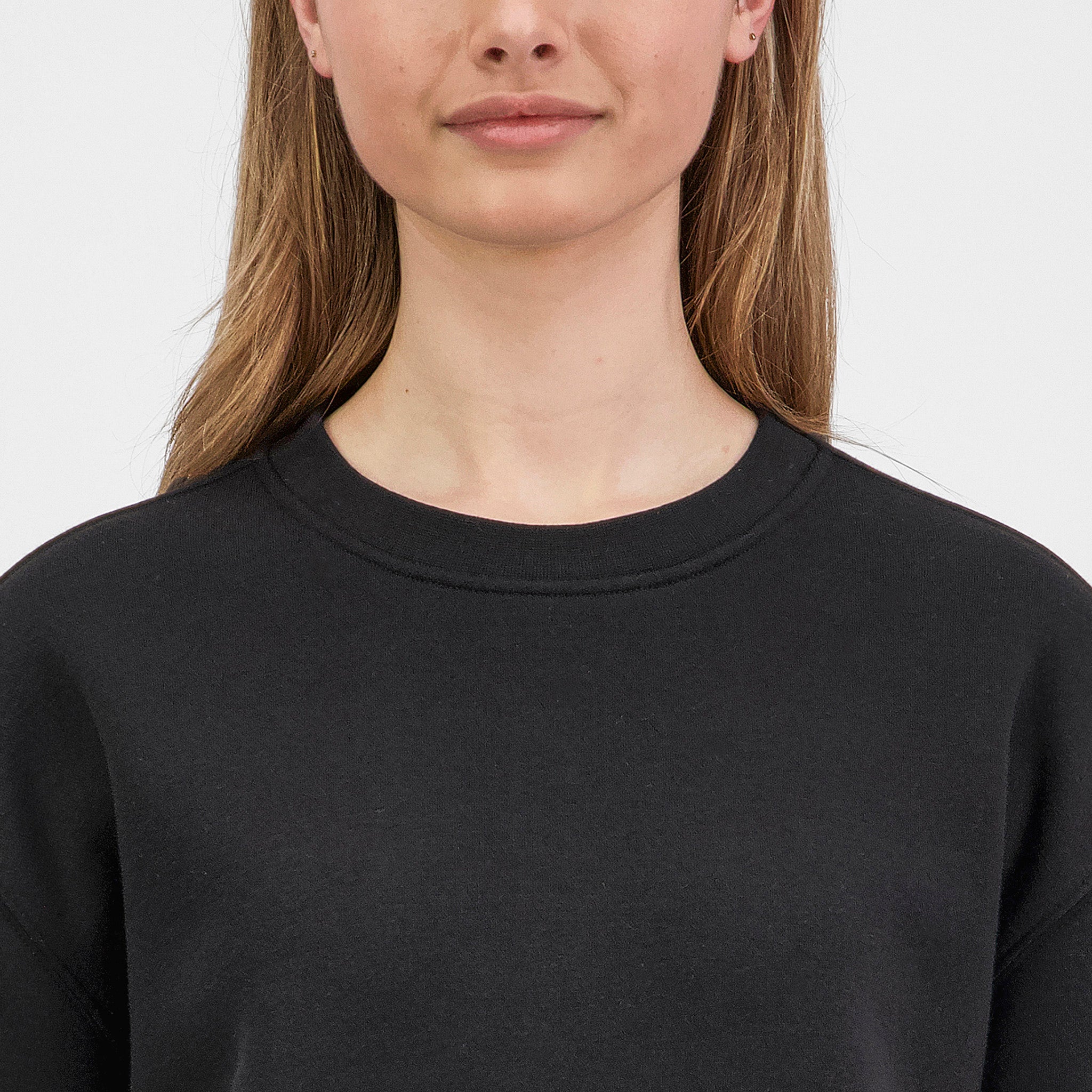 Black Womens Everyday Crew Sweatshirt