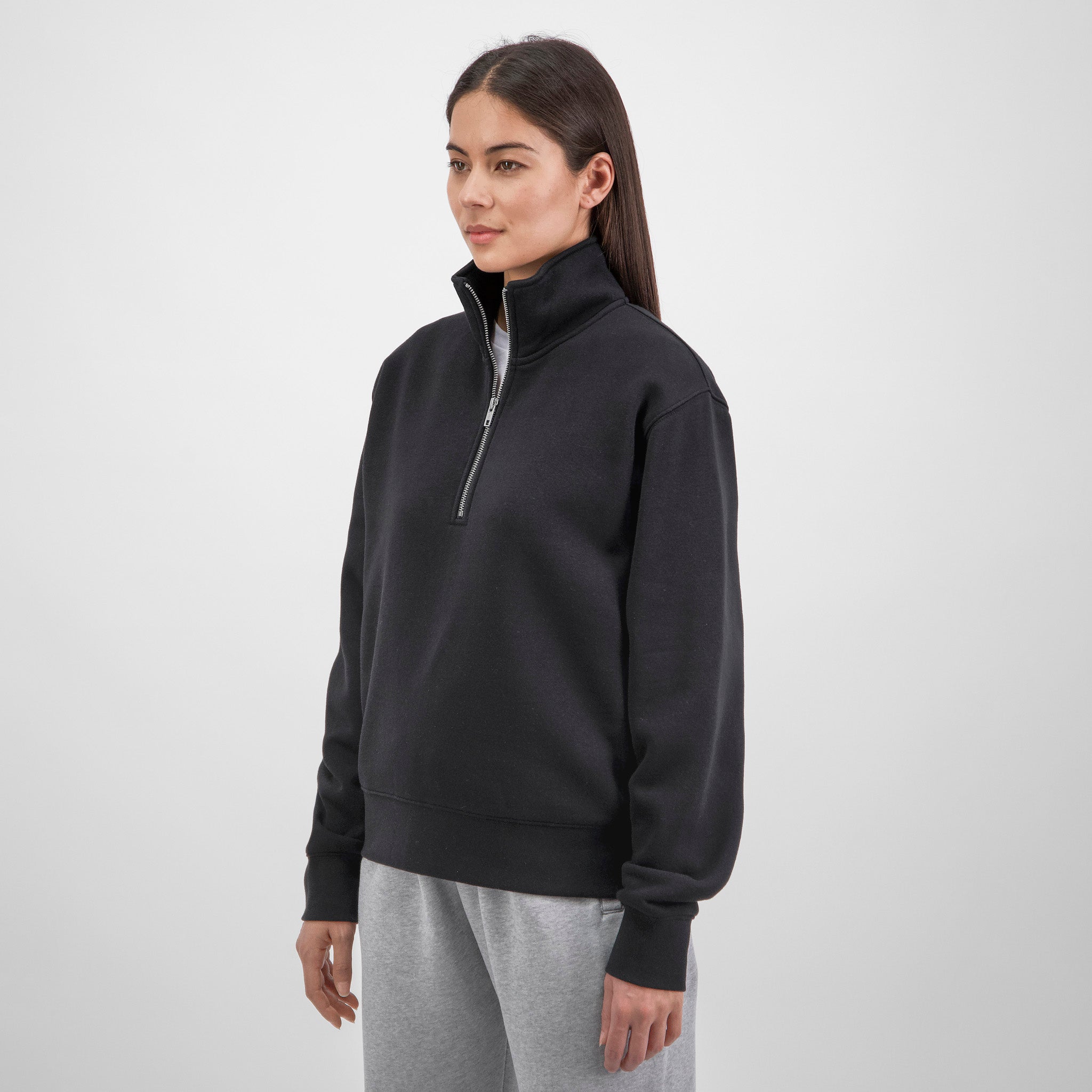 Black Womens Everyday 1/4 Zip