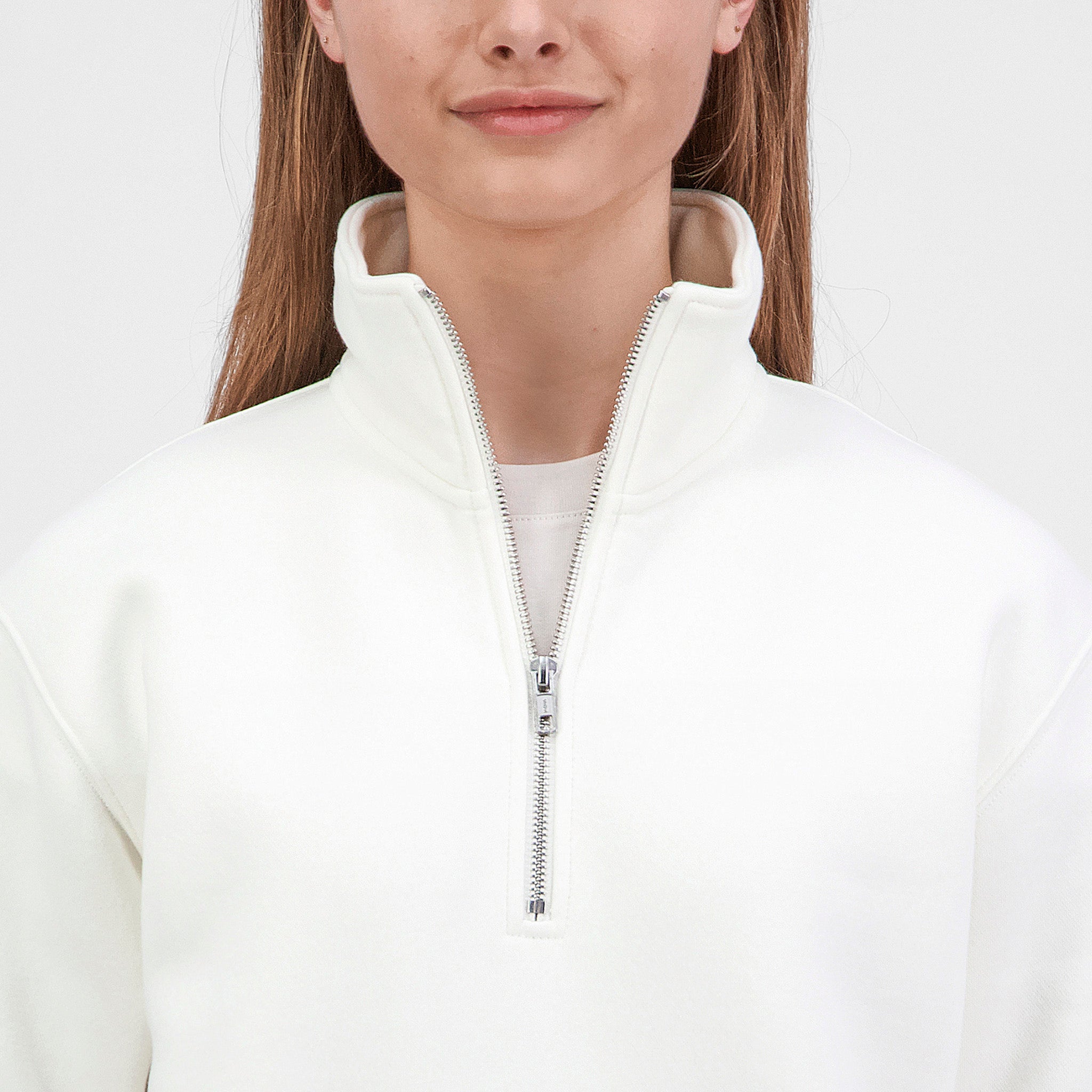Ecru Womens Everyday 1/4 Zip