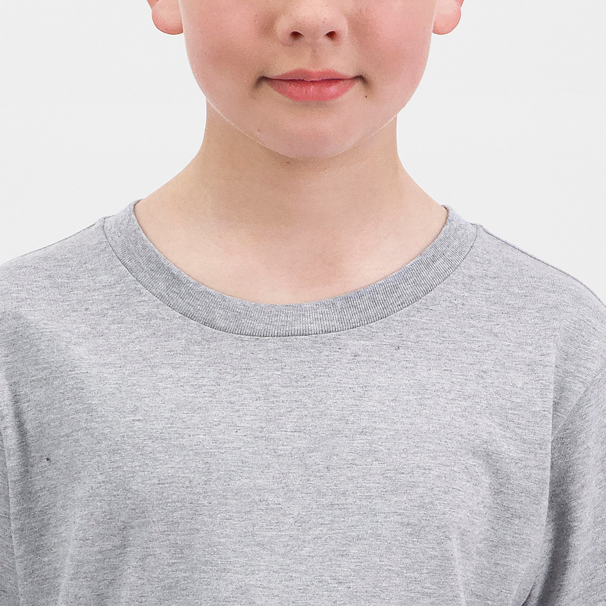 Grey Marle Kids Basis Short Sleeve Tee