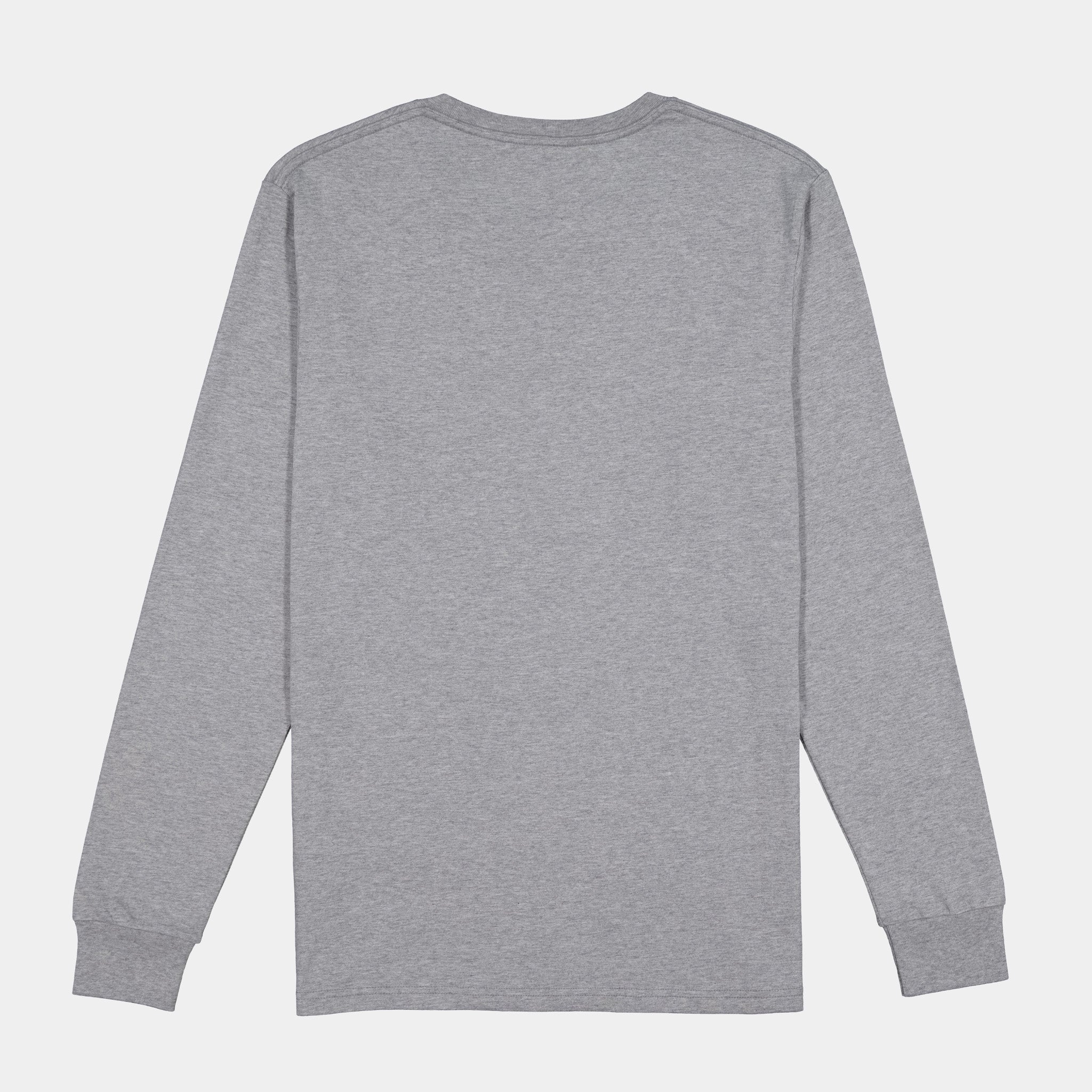 Grey Marle Mens Basis Long Sleeve Tee