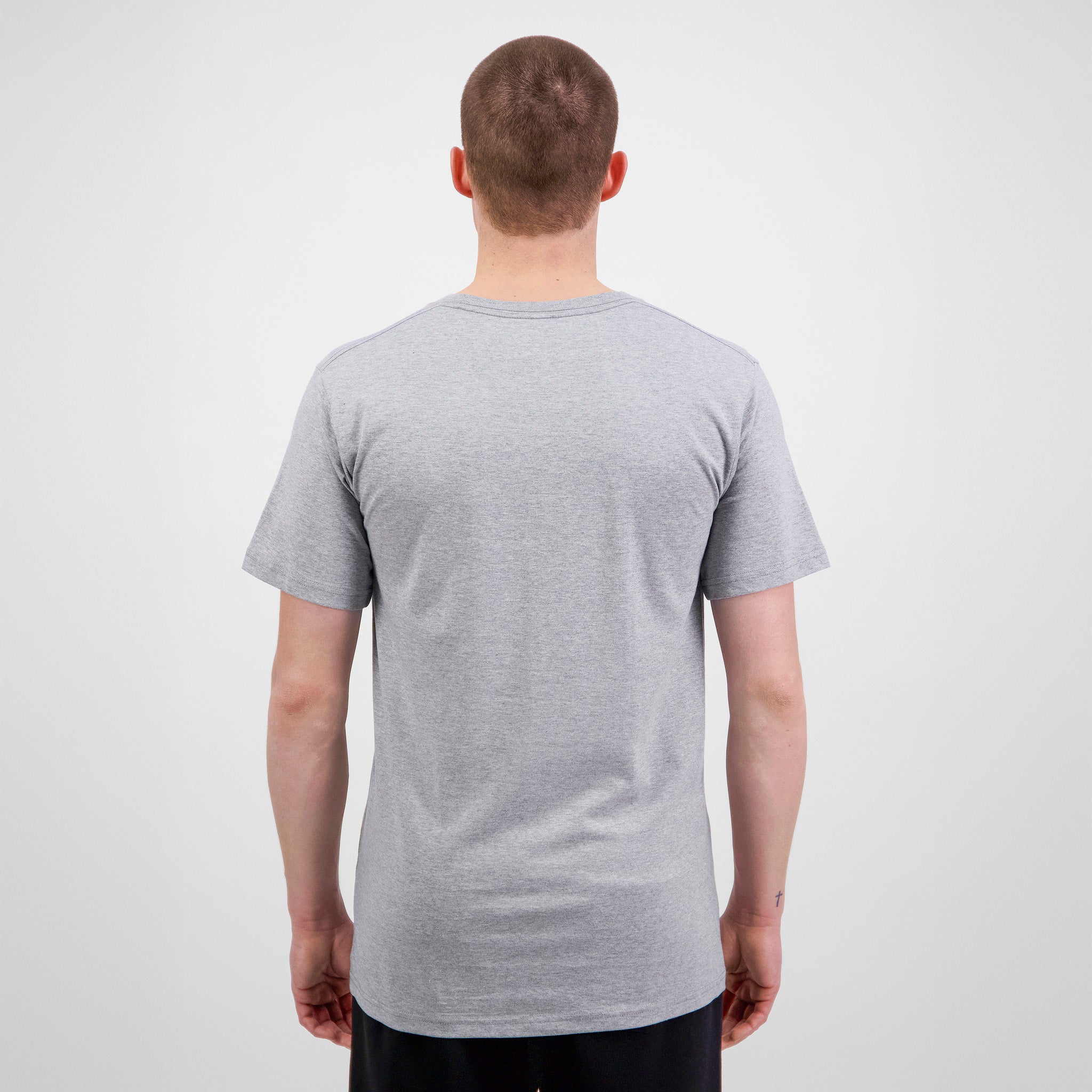 Grey Marle Mens Basis Short Sleeve Tee