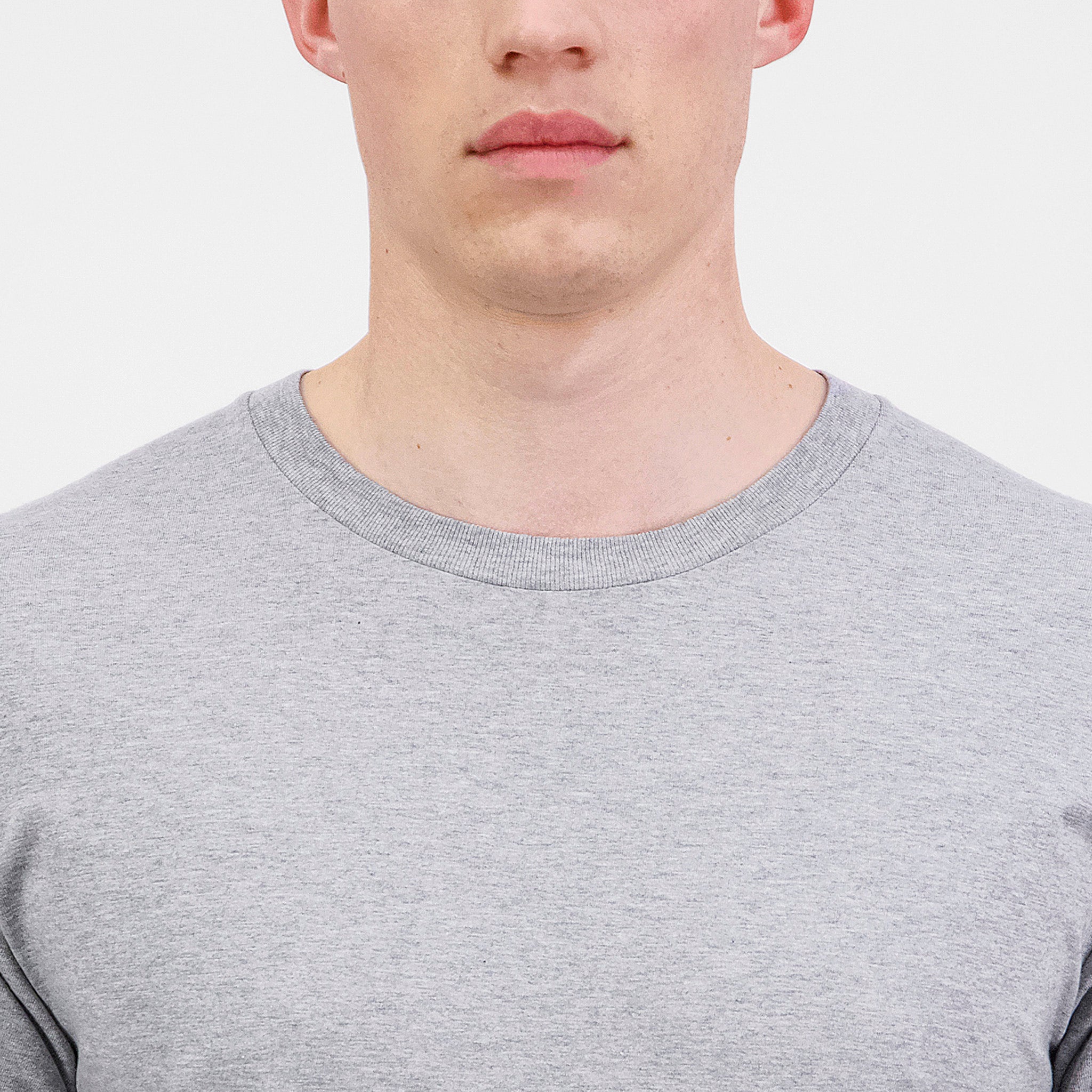 Grey Marle Mens Basis Short Sleeve Tee