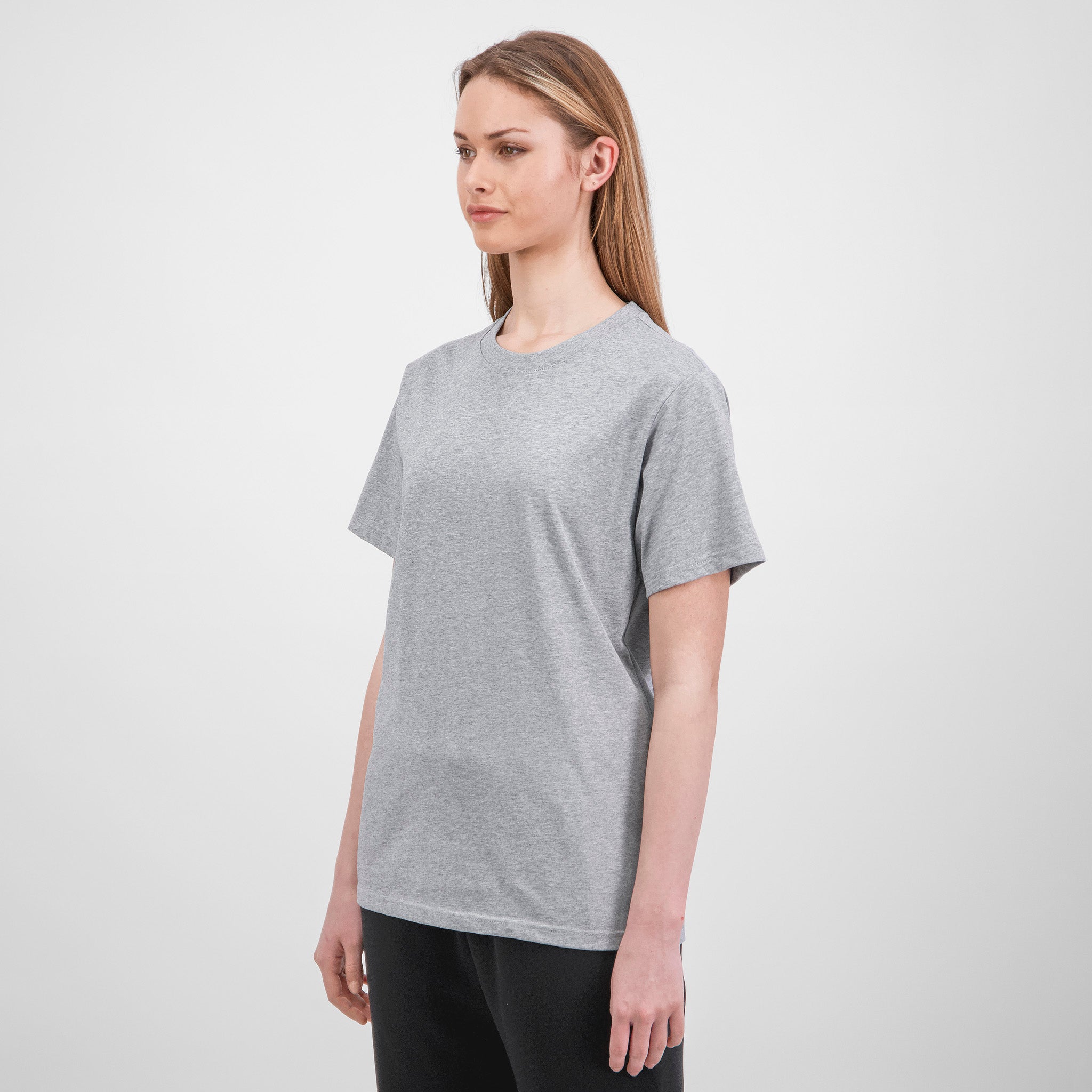 Grey Marle Womens Everyday Short Sleeve Tee
