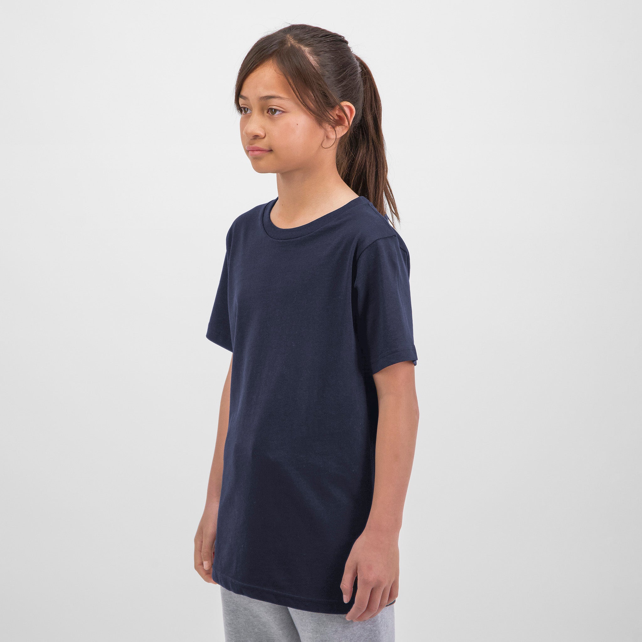 Navy Kids Basis Short Sleeve Tee