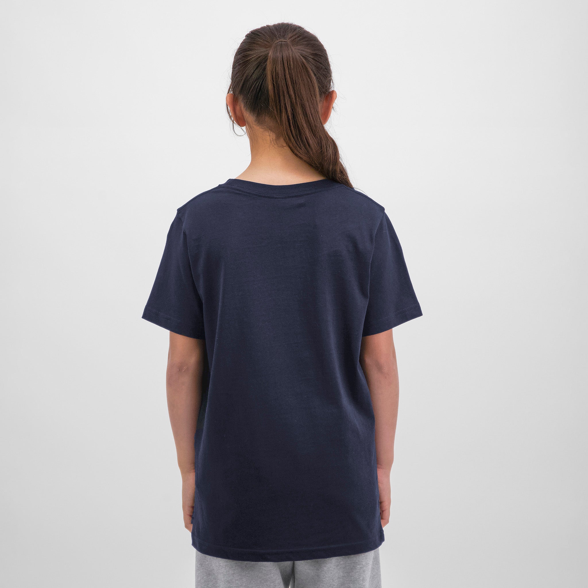 Navy Kids Basis Short Sleeve Tee