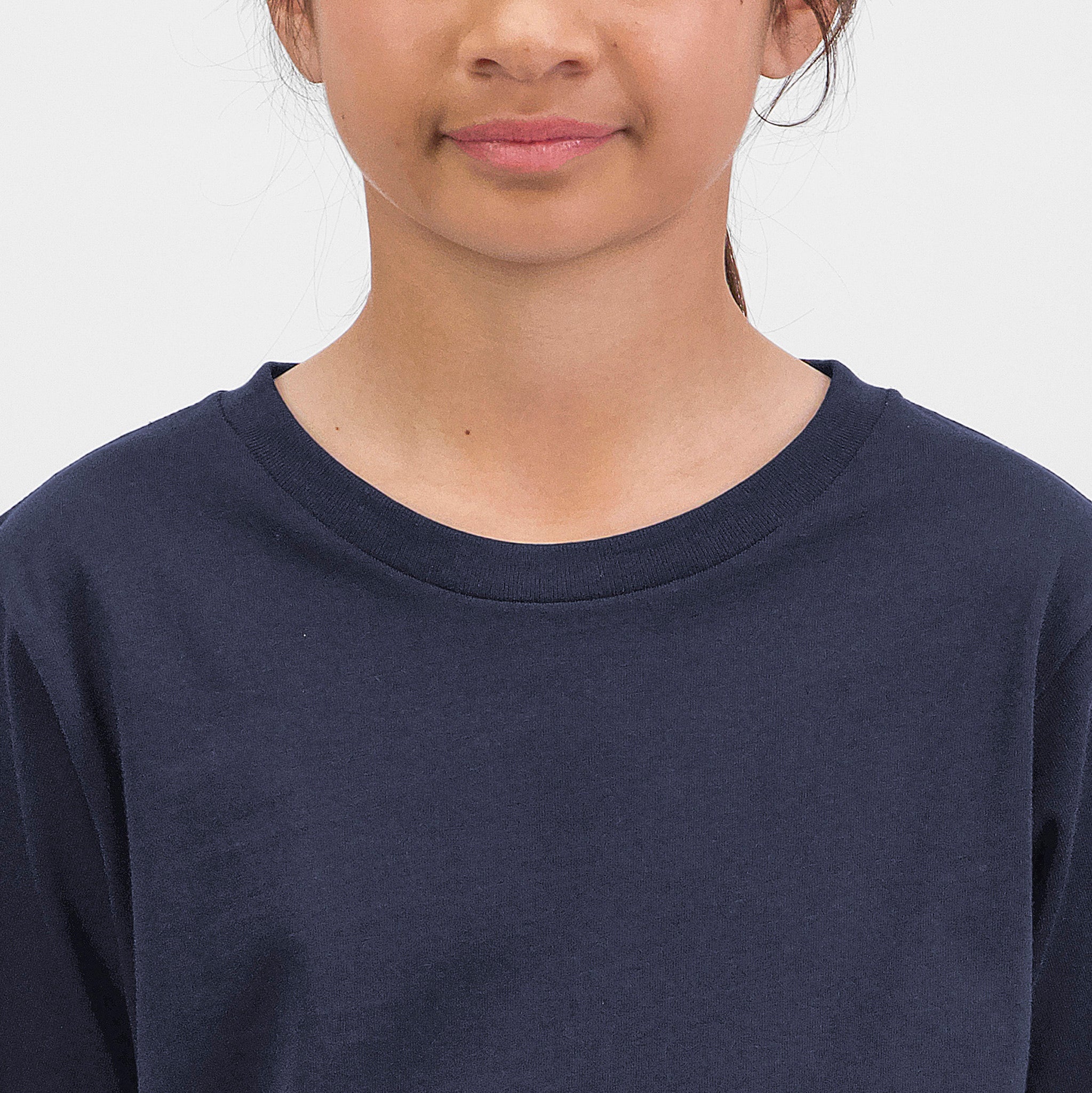 Navy Kids Basis Short Sleeve Tee