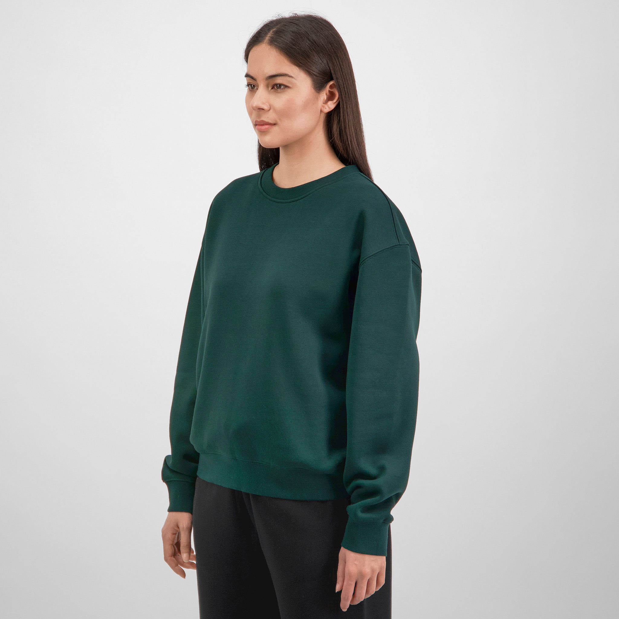 Scarab Green Womens Everyday Crew Sweatshirt