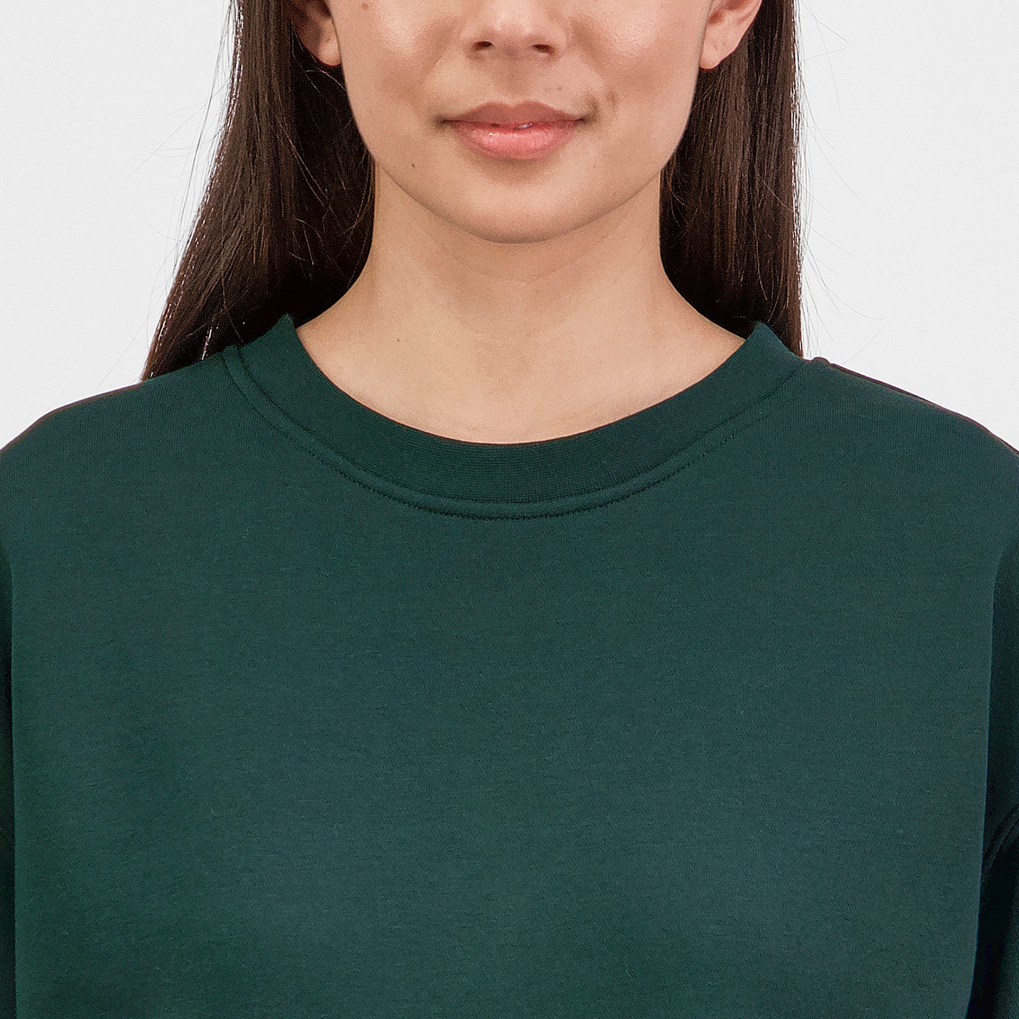 Scarab Green Womens Everyday Crew Sweatshirt