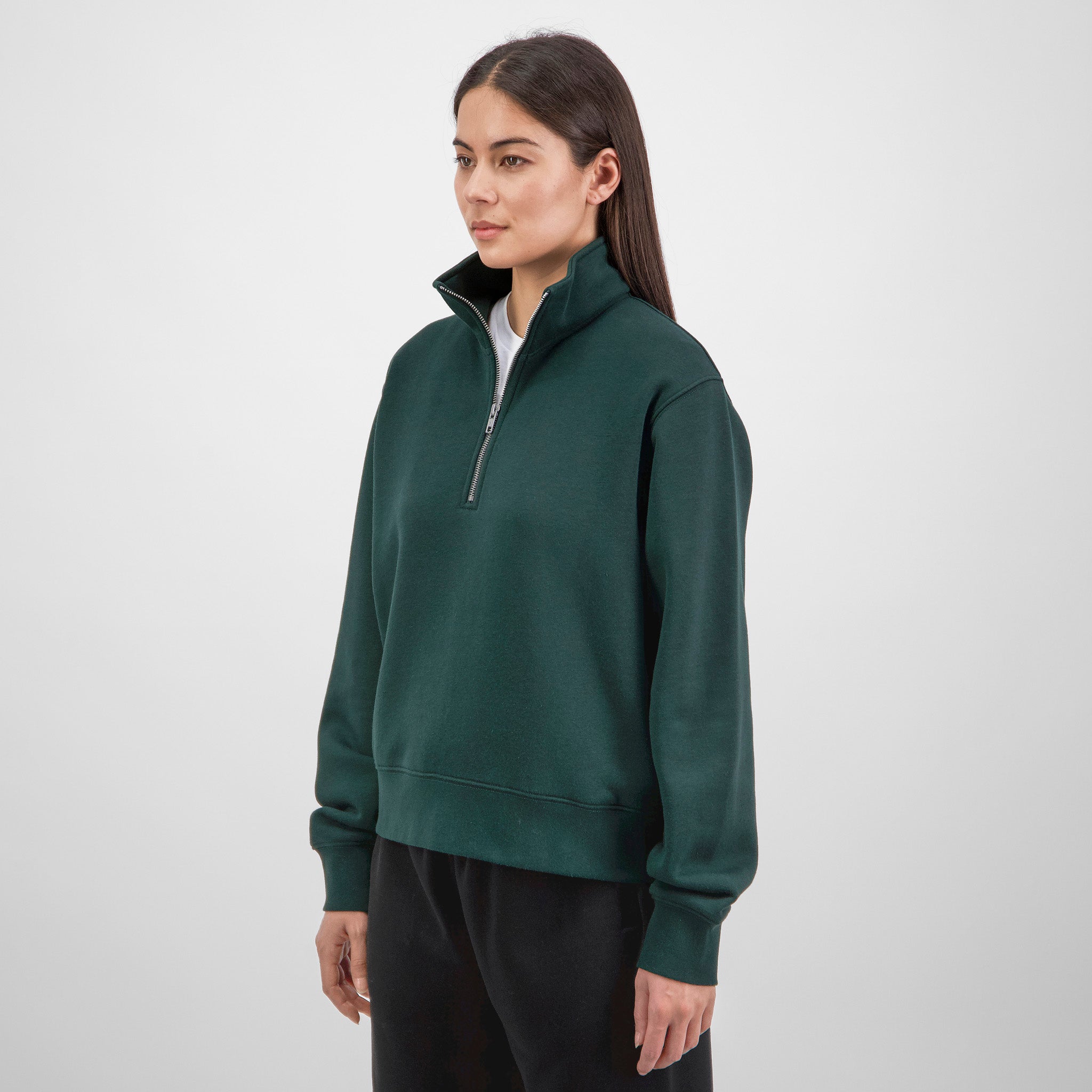 Scarab Green Womens Everyday 1/4 Zip