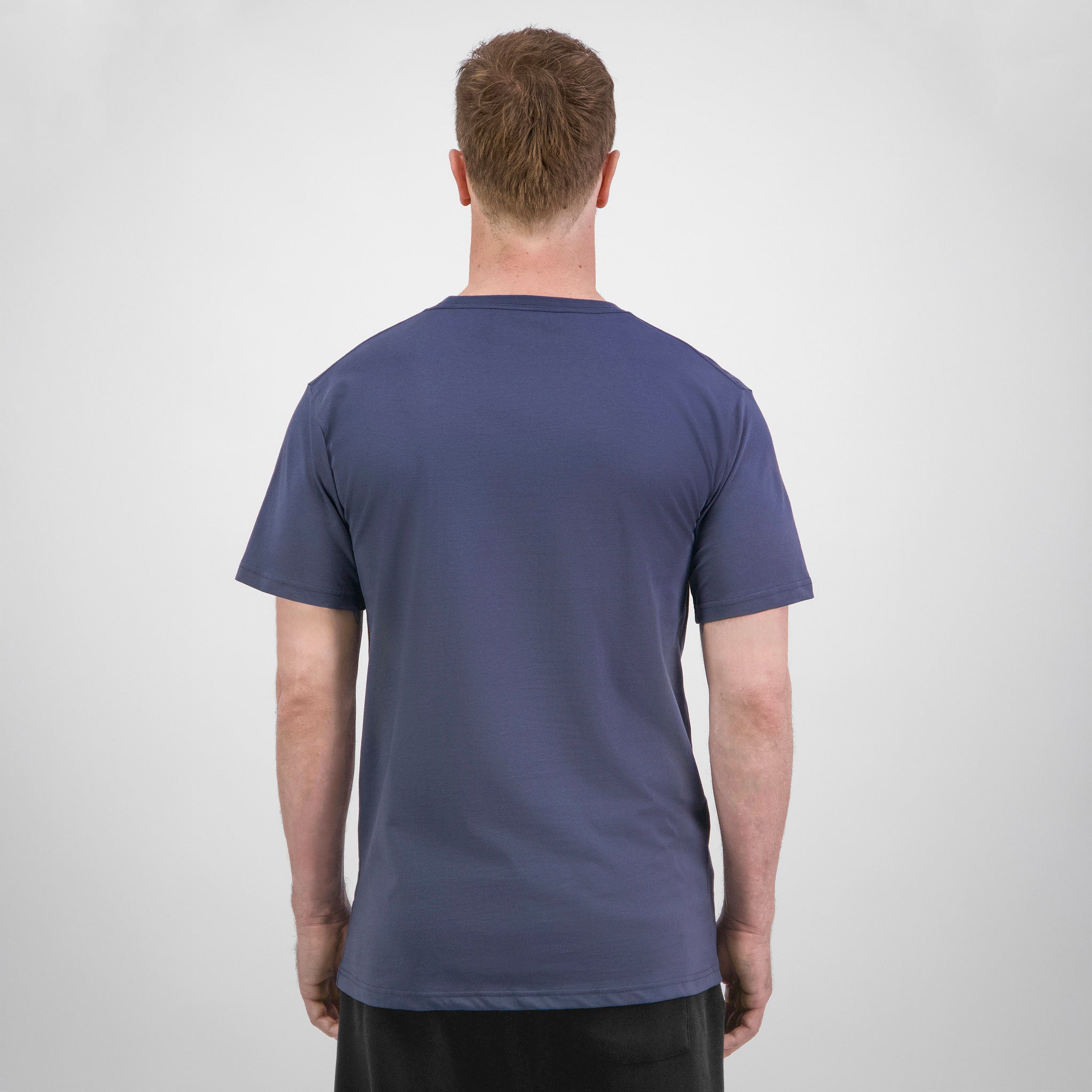 Steel Blue Mens Basis Short Sleeve Tee