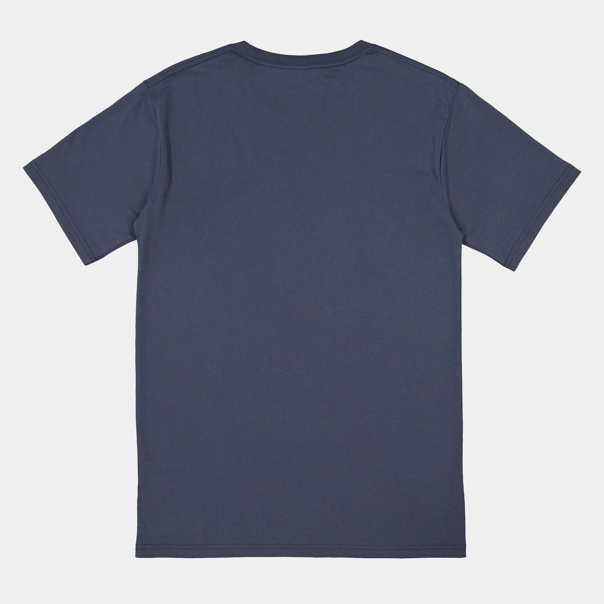 Steel Blue Mens Basis Short Sleeve Tee