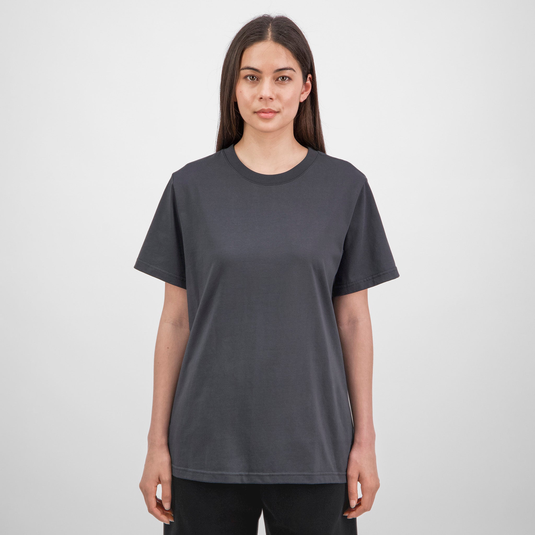 Washed Black Womens Everyday Short Sleeve Tee