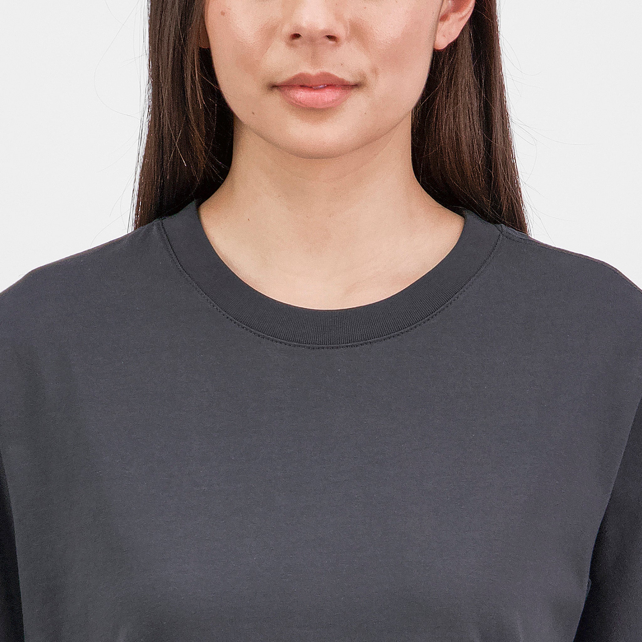 Washed Black Womens Everyday Short Sleeve Tee