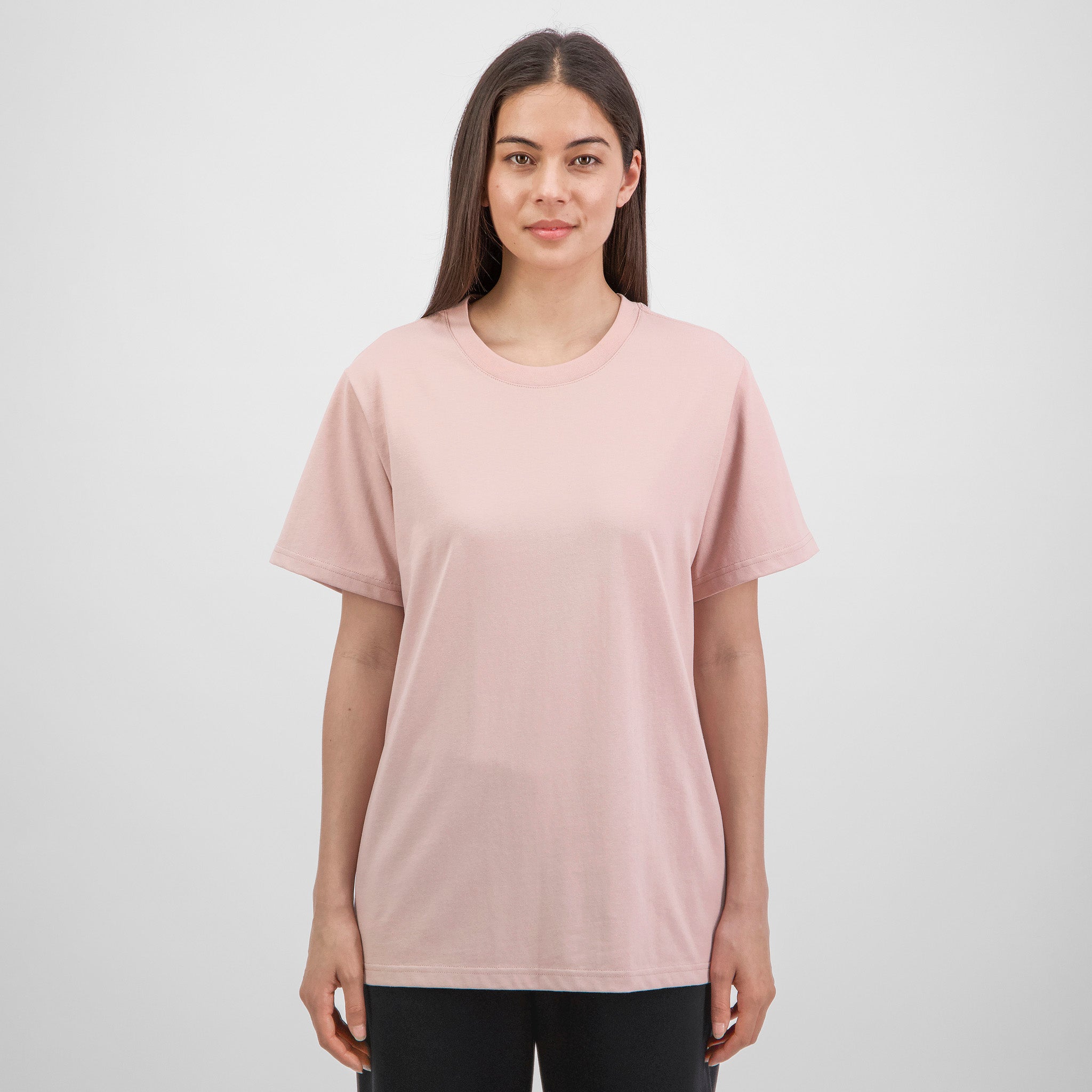 Washed Pink Womens Everyday Short Sleeve Tee