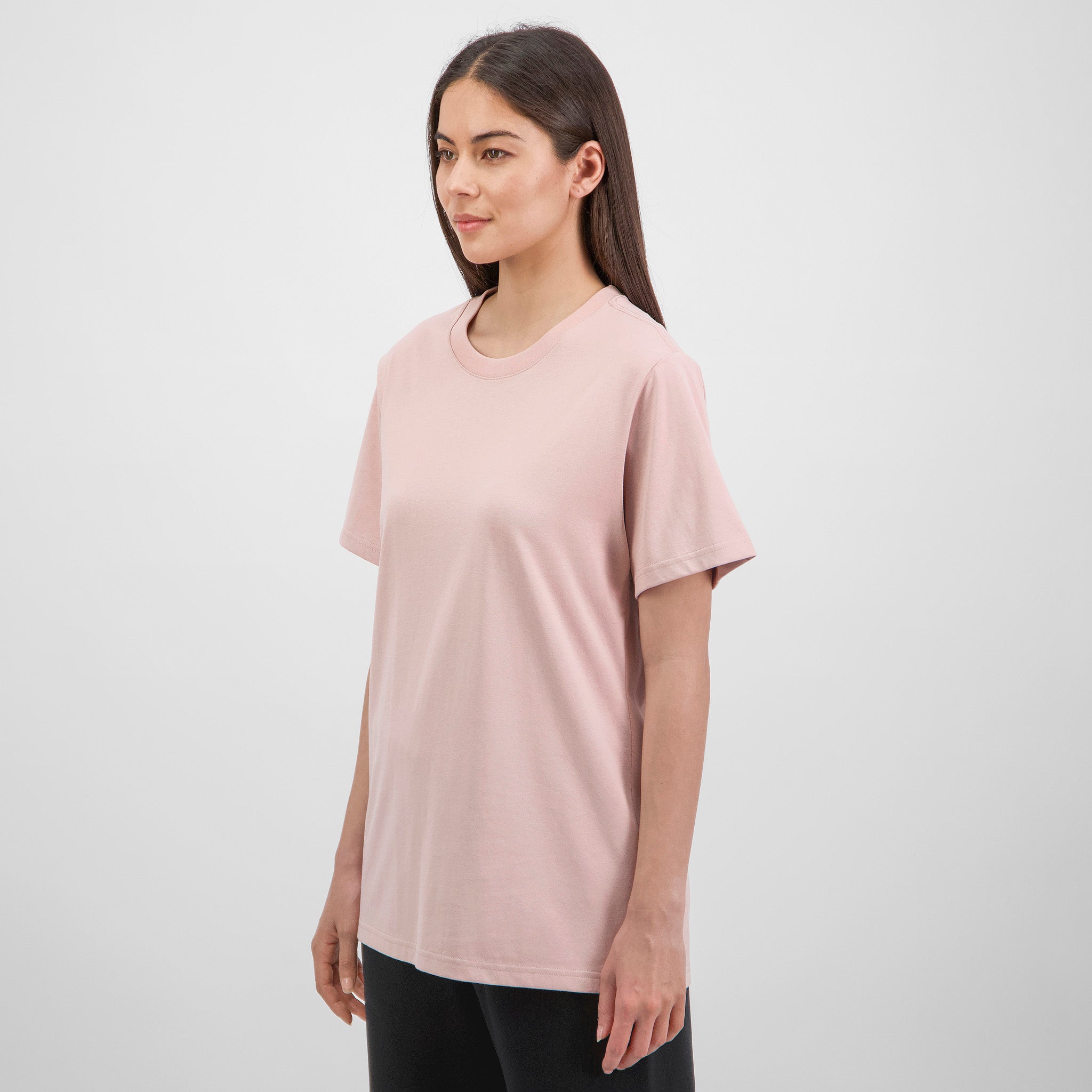 Washed Pink Womens Everyday Short Sleeve Tee