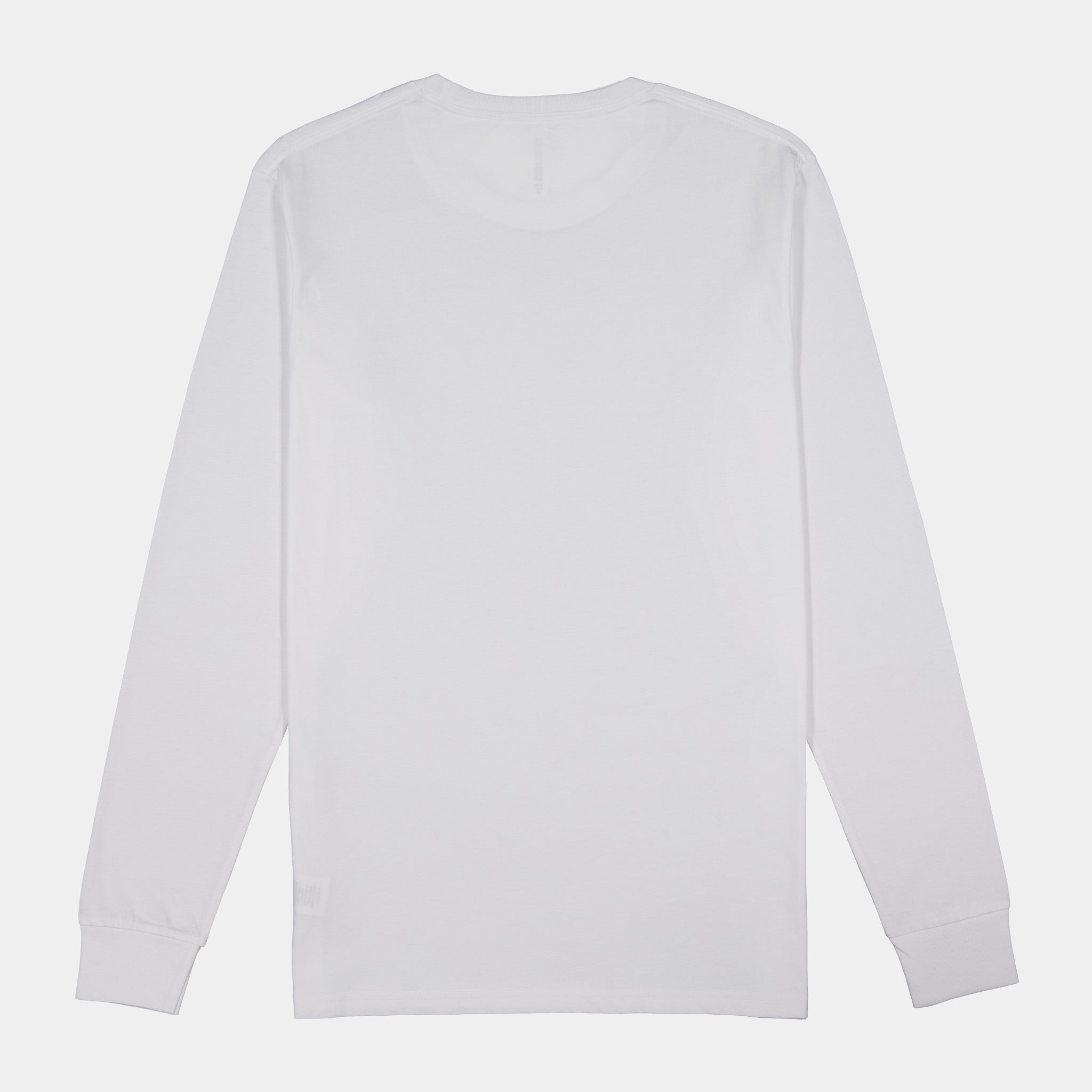 White Mens Basis Long Sleeve Tee