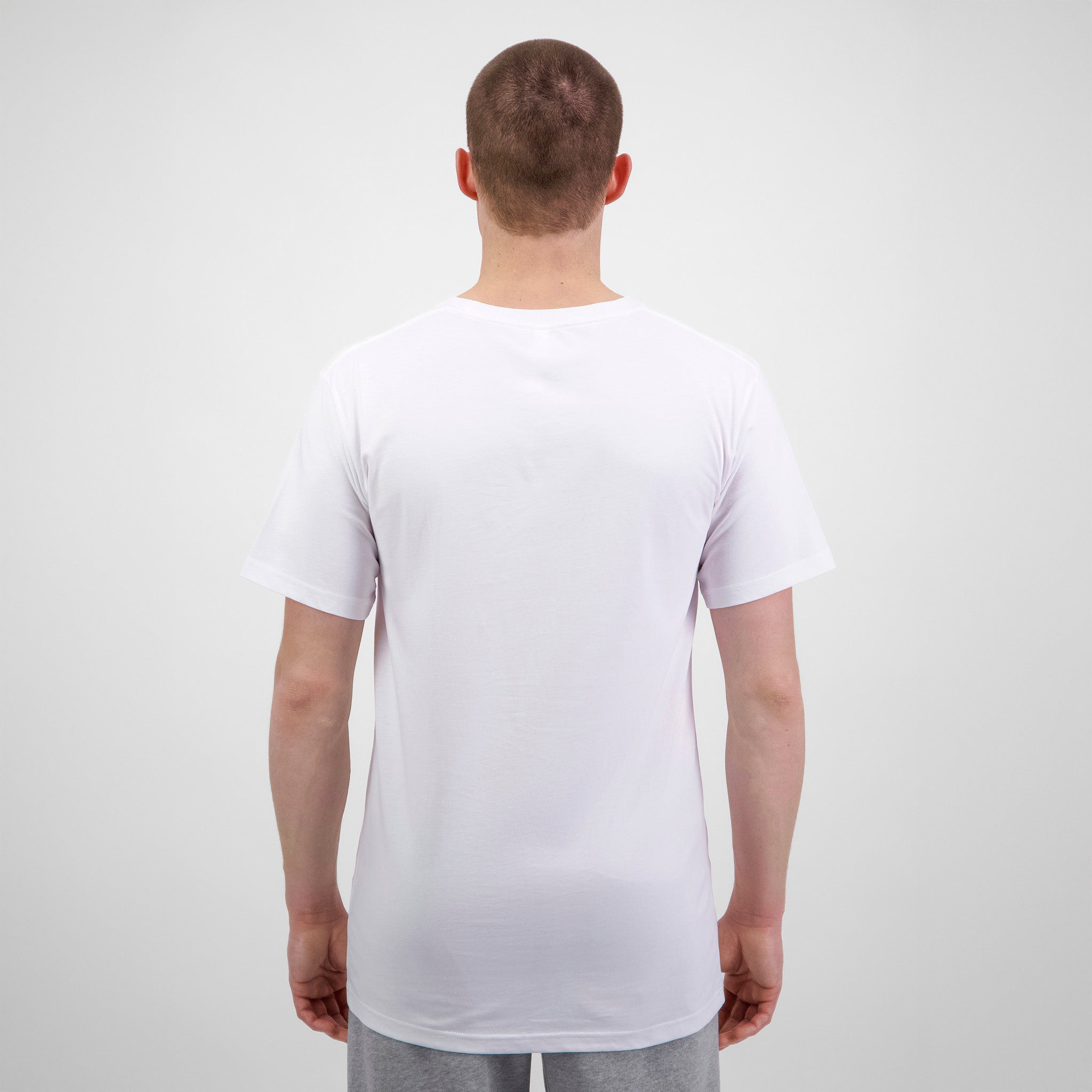 White Mens Basis Short Sleeve Tee