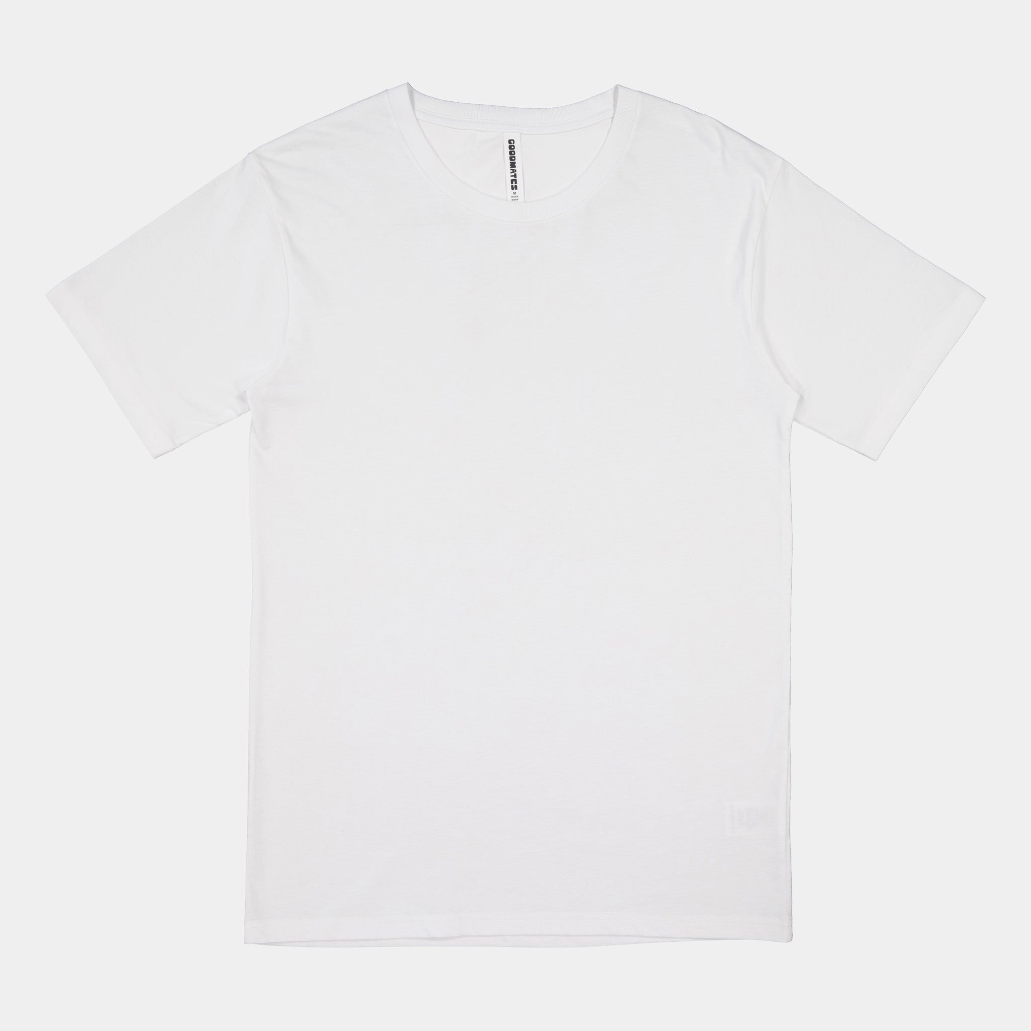 White Mens Basis Short Sleeve Tee
