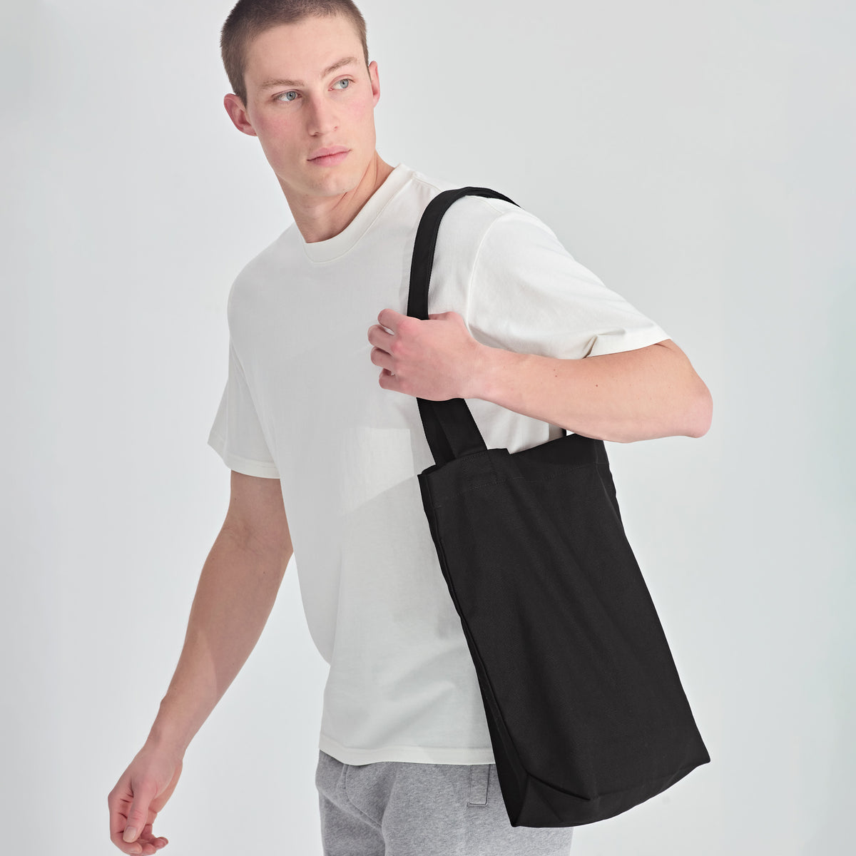 Black Canvas Tote Bag