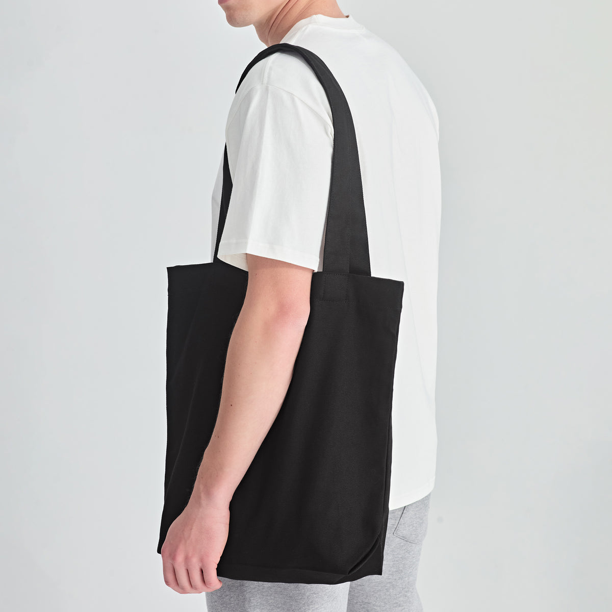 Black Canvas Tote Bag
