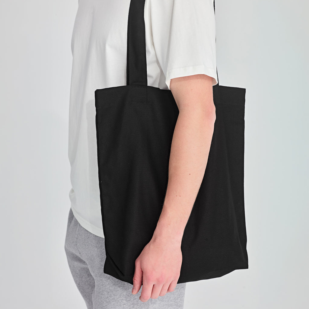 Black Canvas Tote Bag