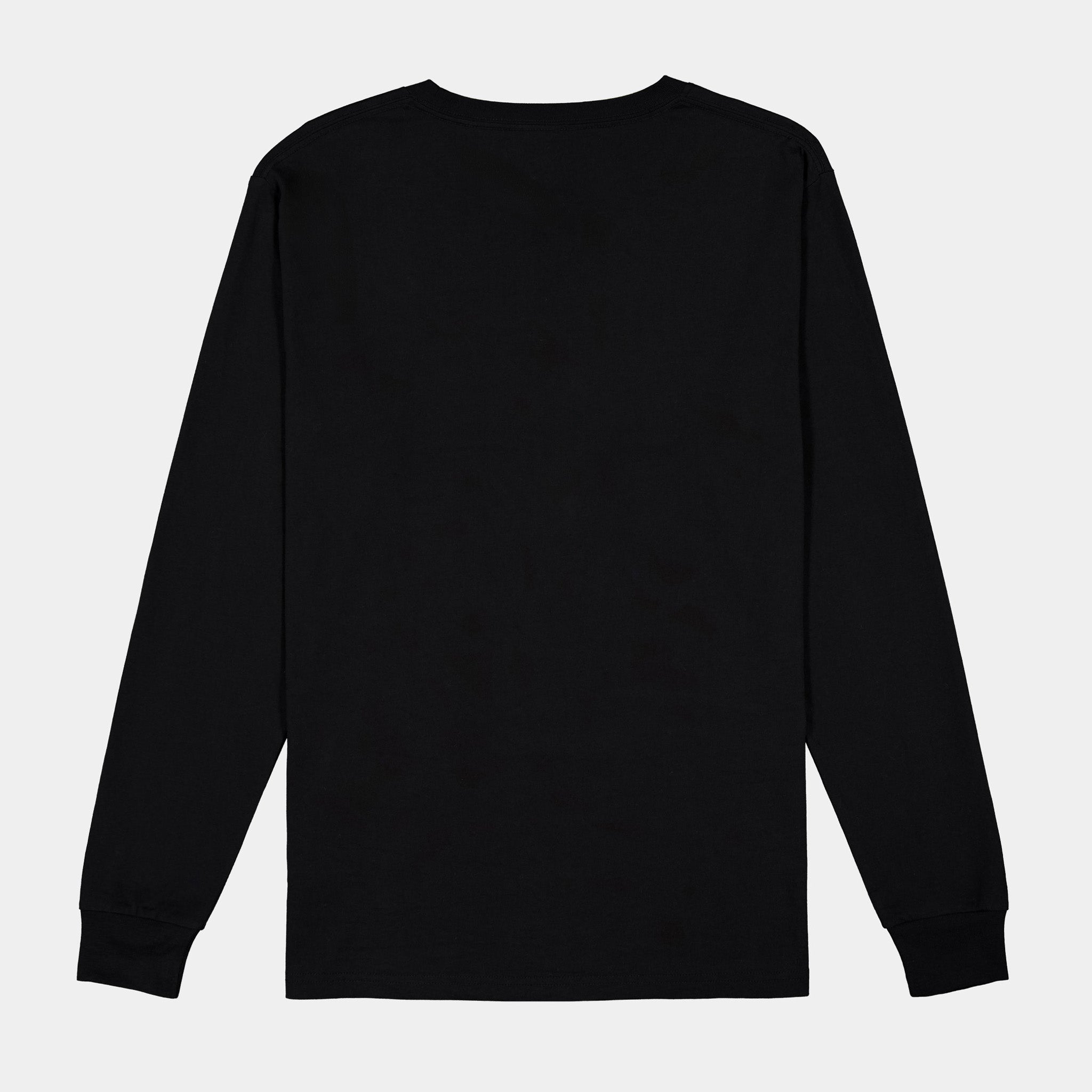 Black Mens Basis Long Sleeve Tee