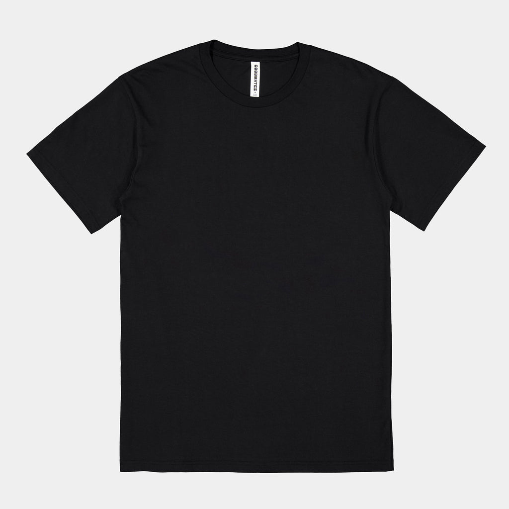 Black Mens Basis Short Sleeve Tee