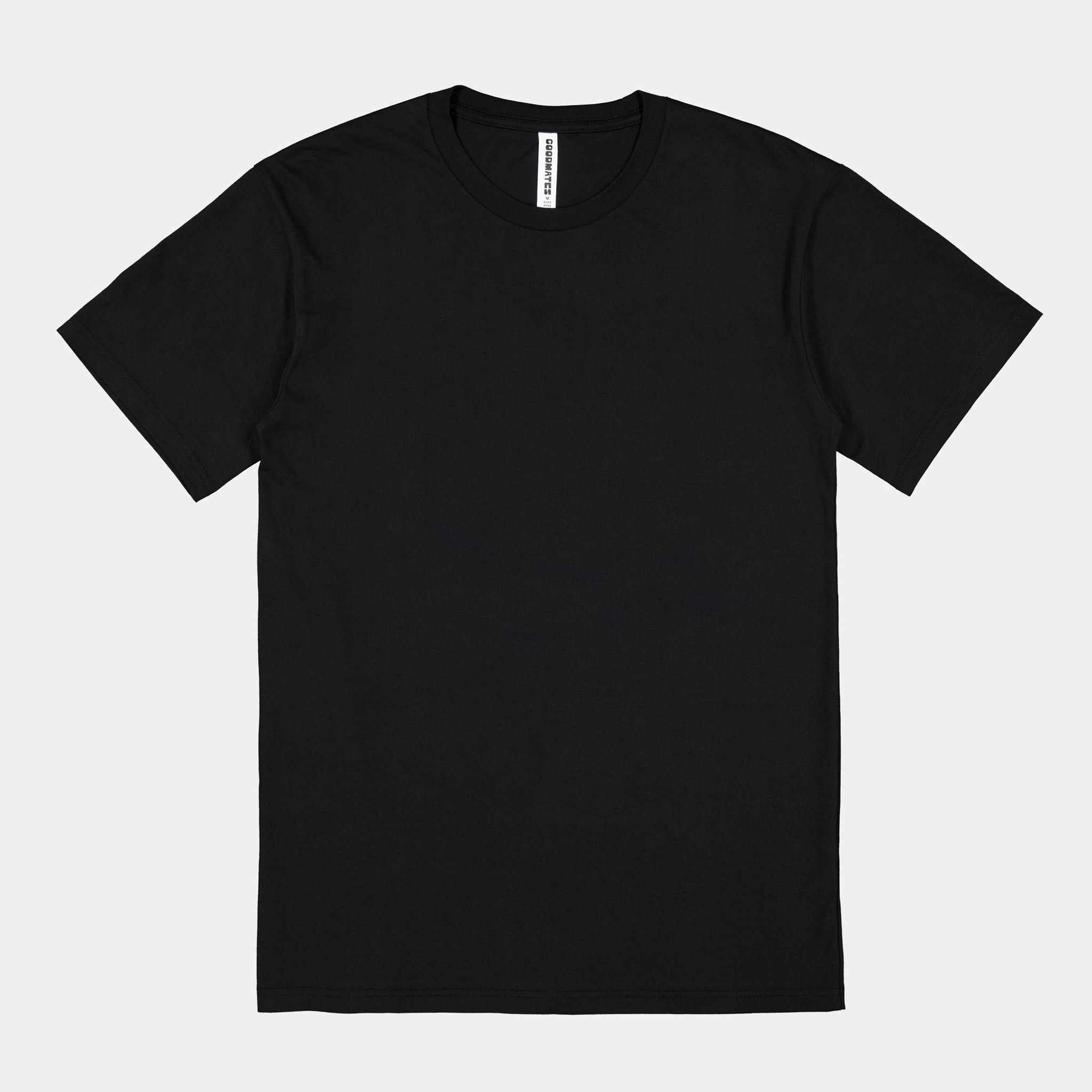 Black Mens Basis Short Sleeve Tee