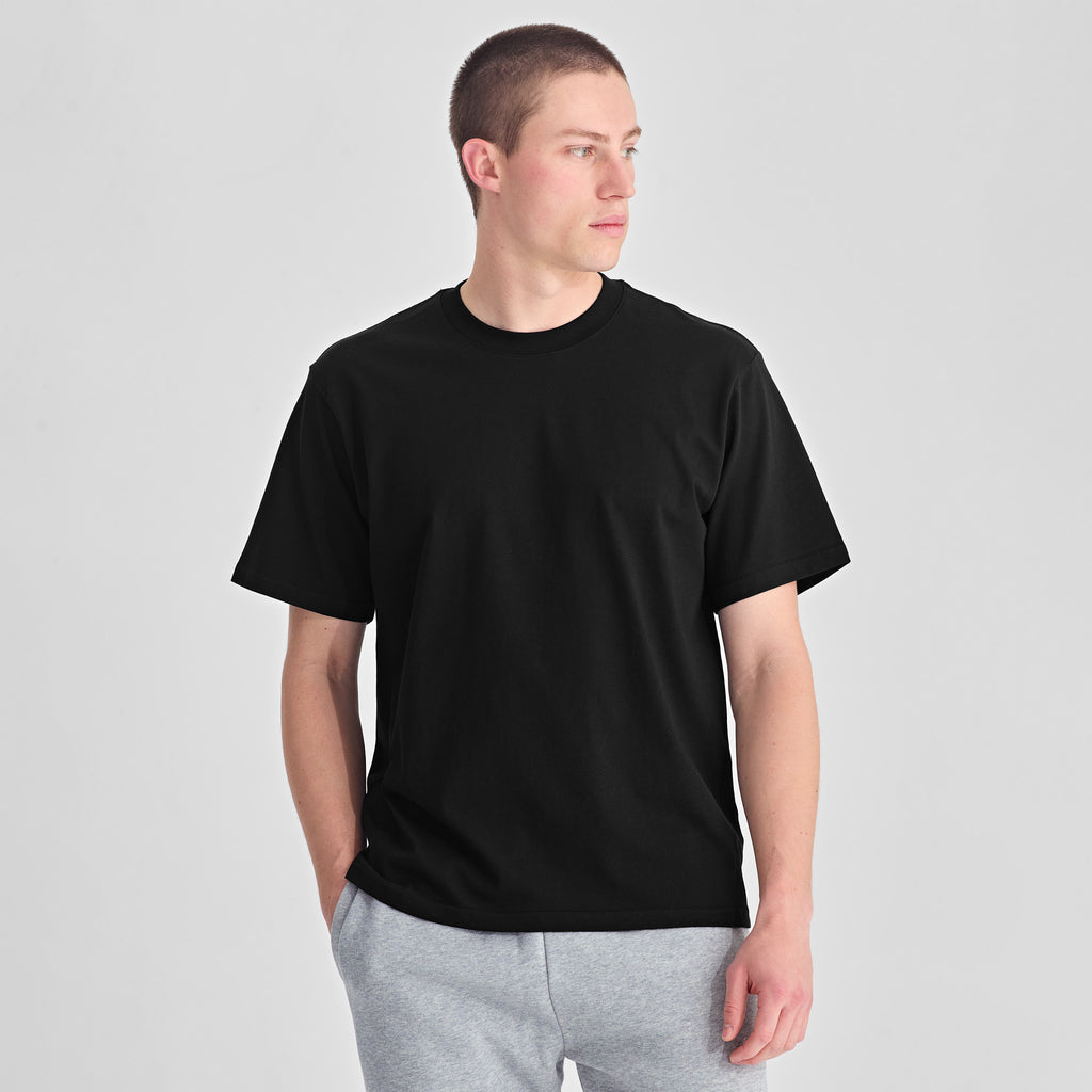 Black Everyday Mens Box Tee