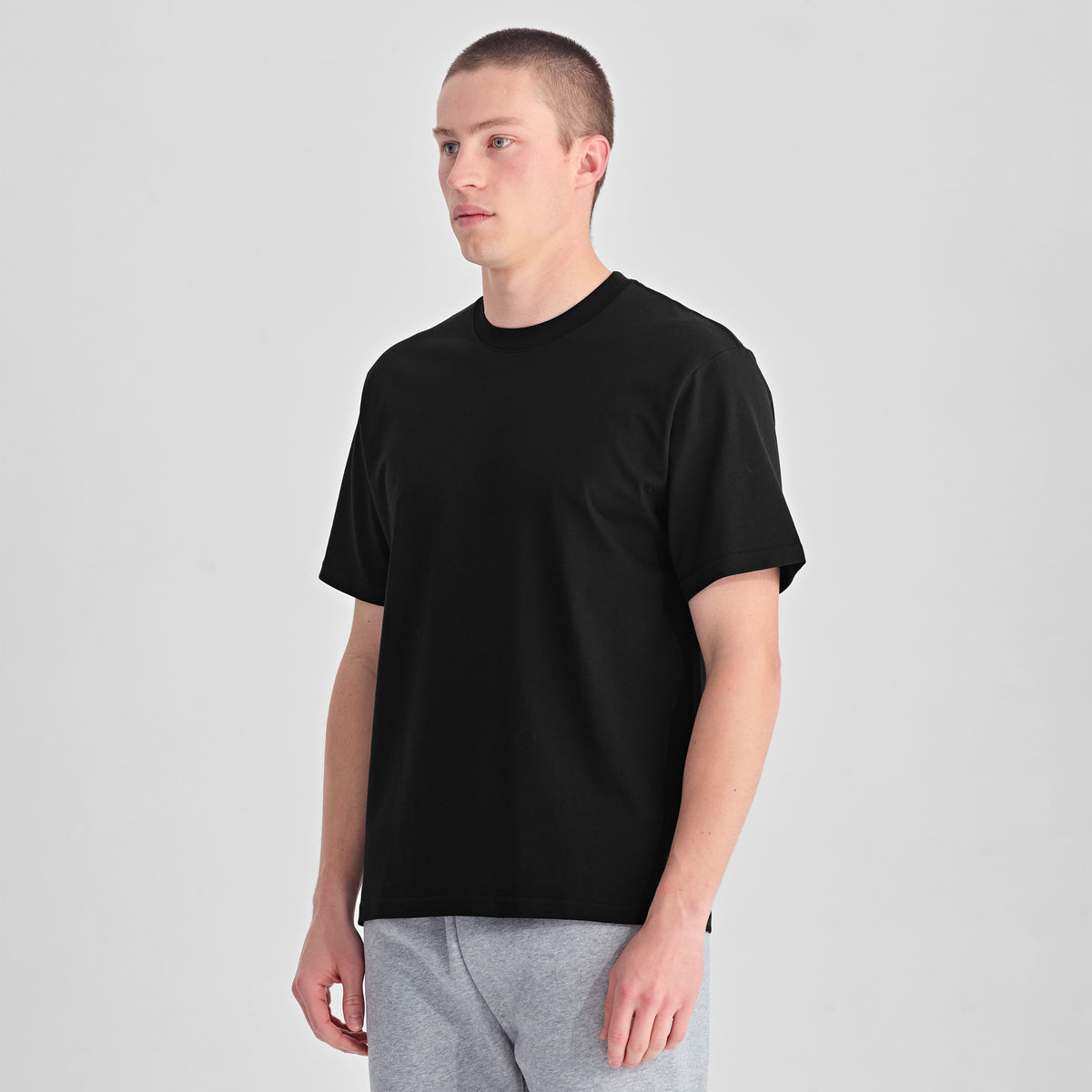 Black Everyday Mens Box Tee