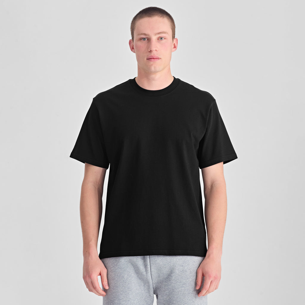 Black Everyday Mens Box Tee