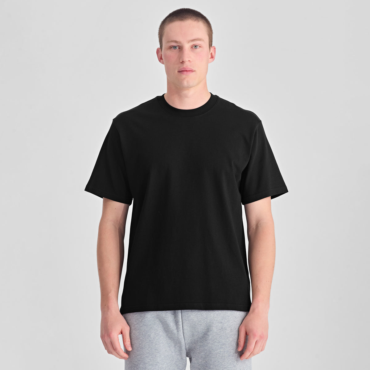 Black Everyday Mens Box Tee