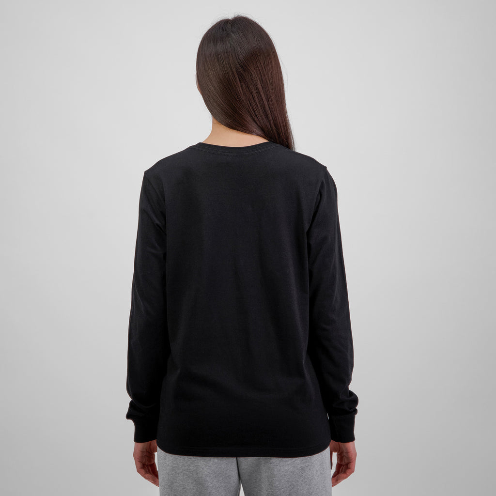 Black Womens Basis Long Sleeve Tee
