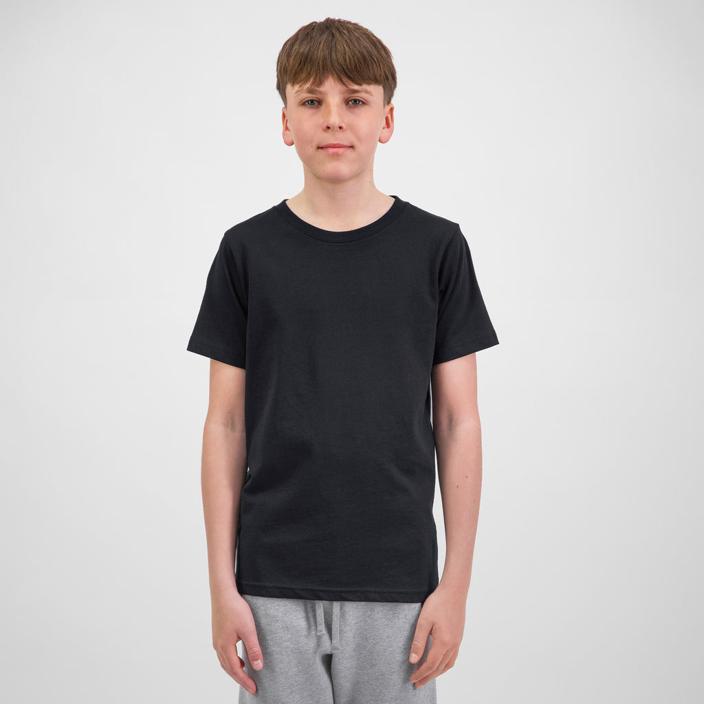 Black Youth Basis Short Sleeve Tee