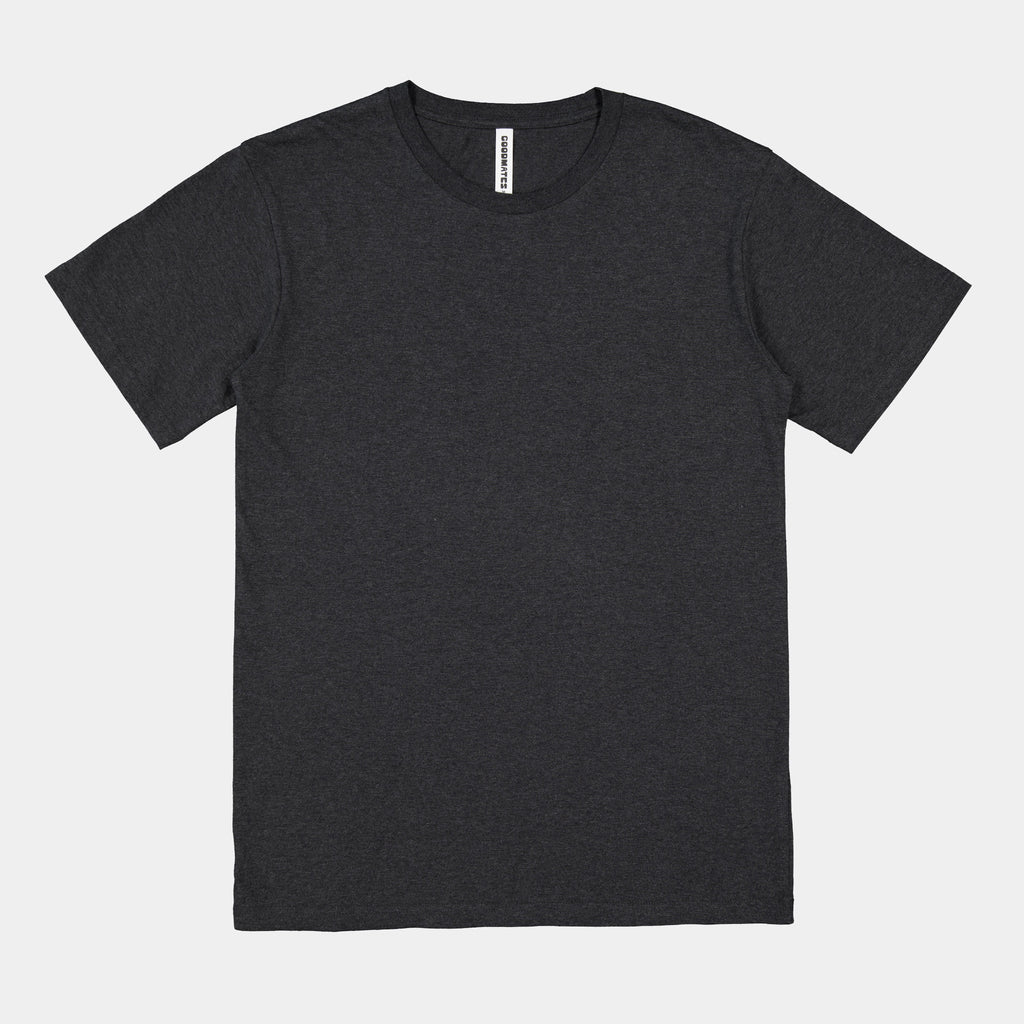Charcoal Marle Mens Basis Short Sleeve Tee