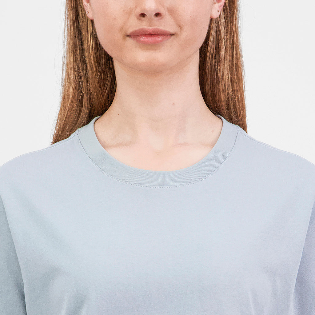 Dusty-Blue Womens Everyday Short Sleeve Tee
