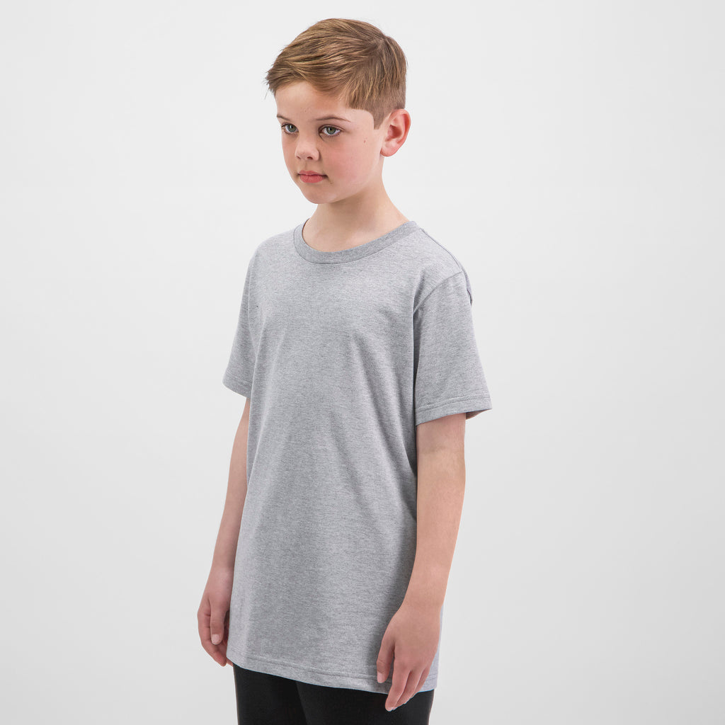 Grey Marle Kids Basis Short Sleeve Tee