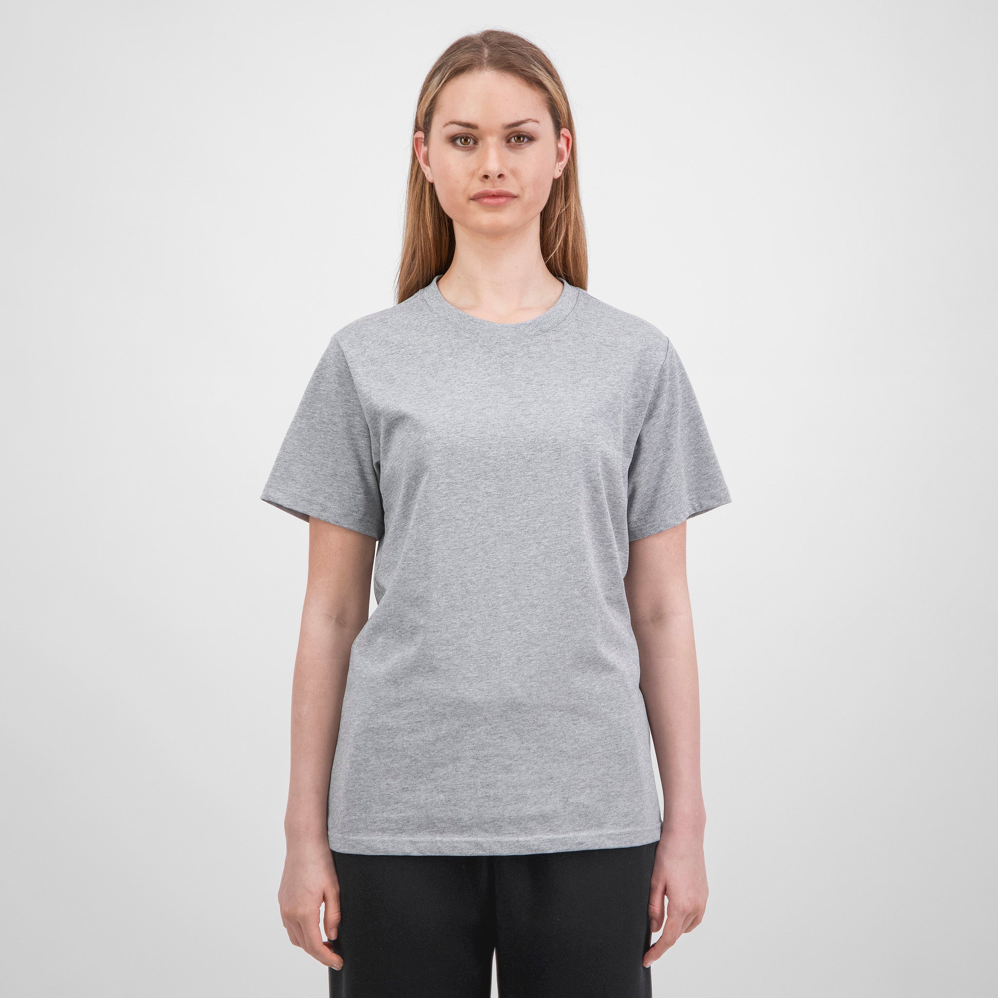 Grey Marle Womens Everyday Short Sleeve Tee