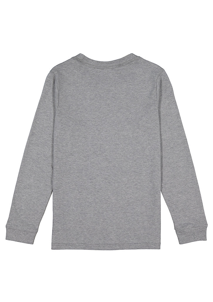 Grey Marle Basis Youth Long Sleeve Tee