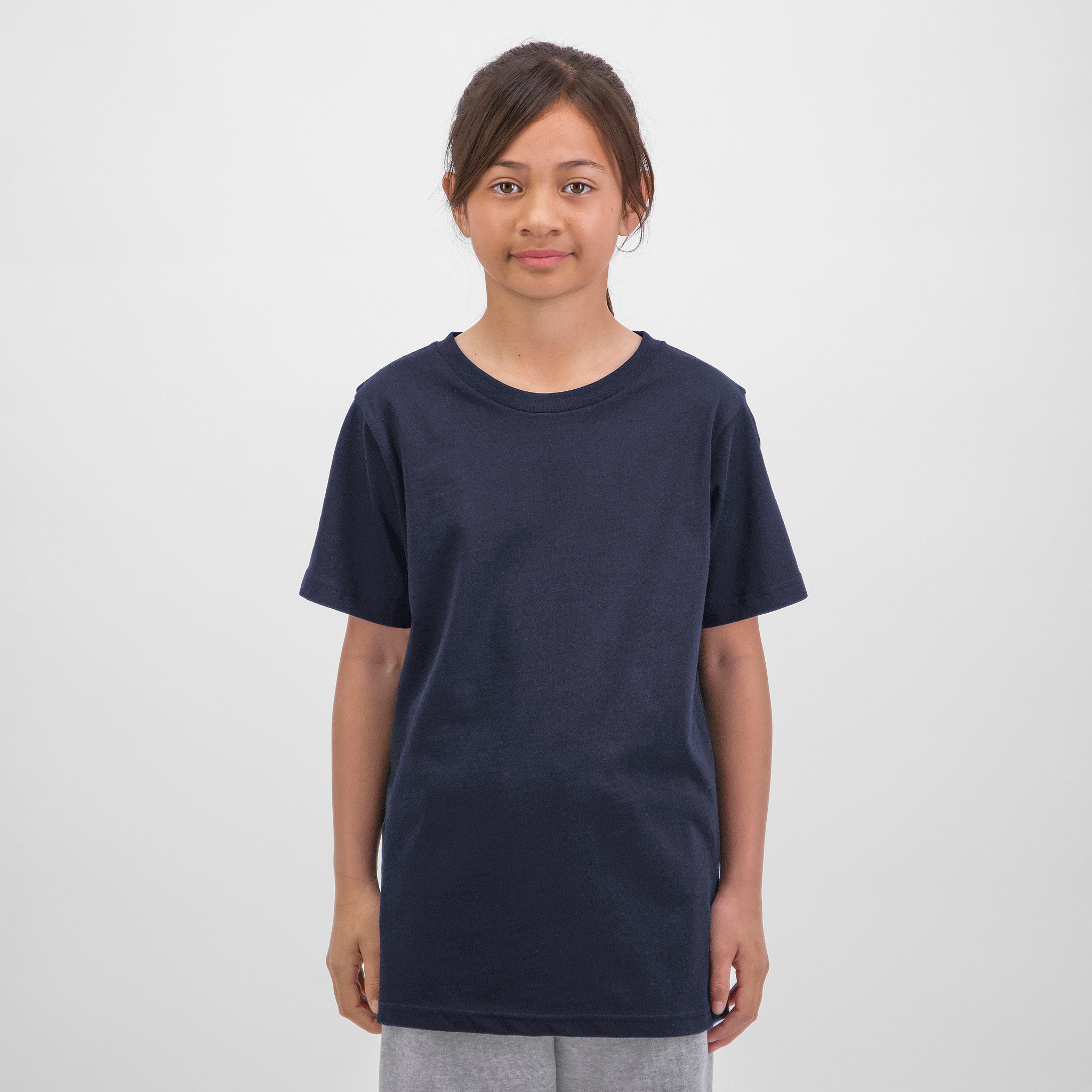 Navy Kids Basis Short Sleeve Tee