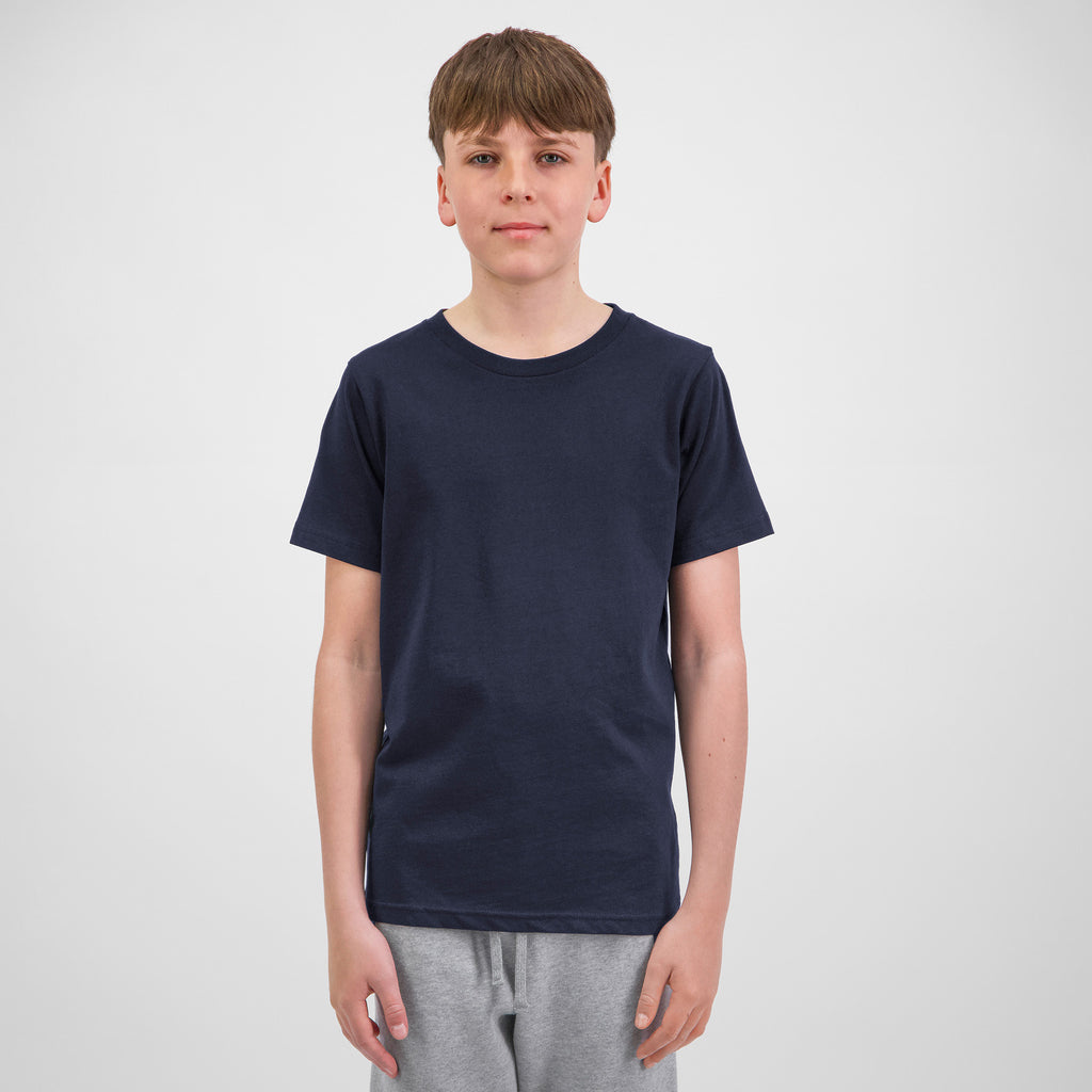 Navy Youth Basis Short Sleeve Tee
