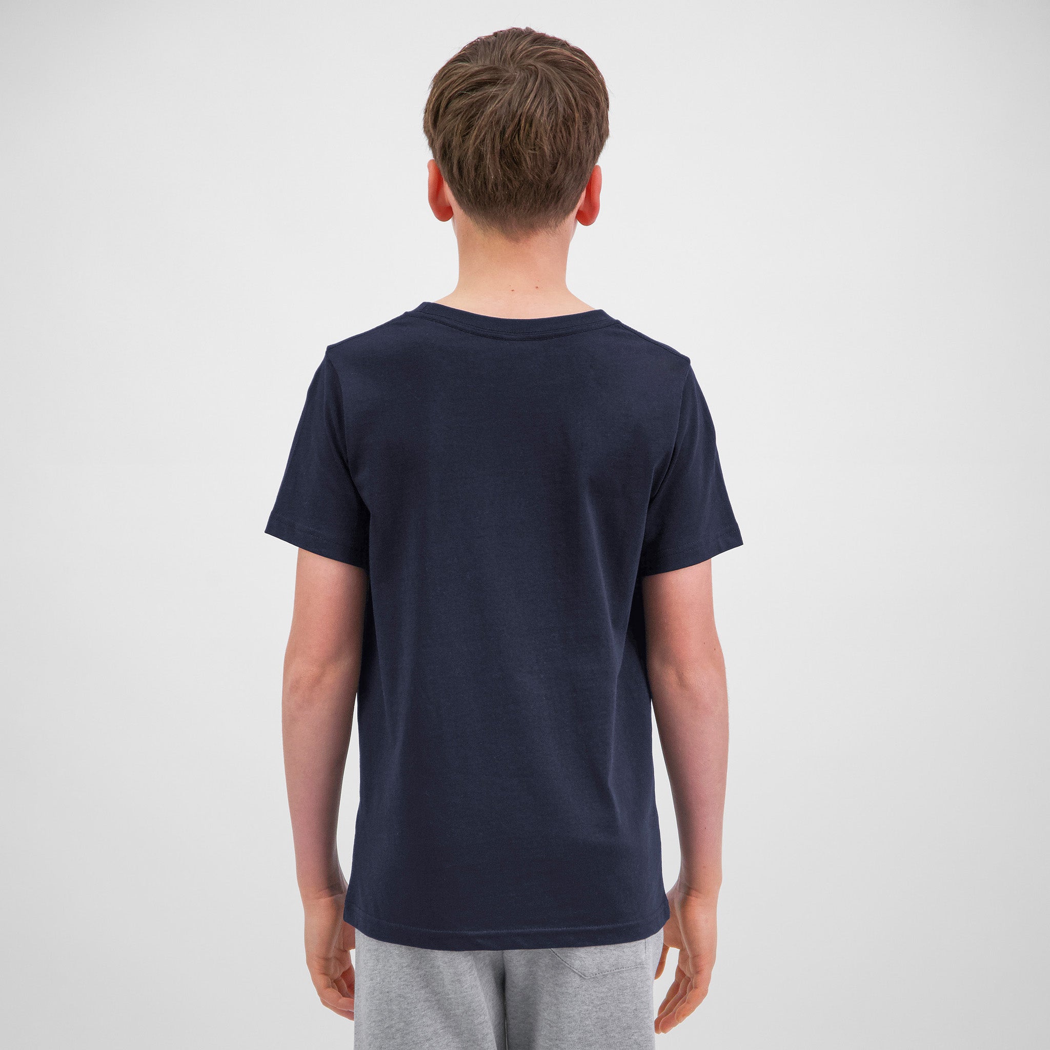 Navy Youth Basis Short Sleeve Tee