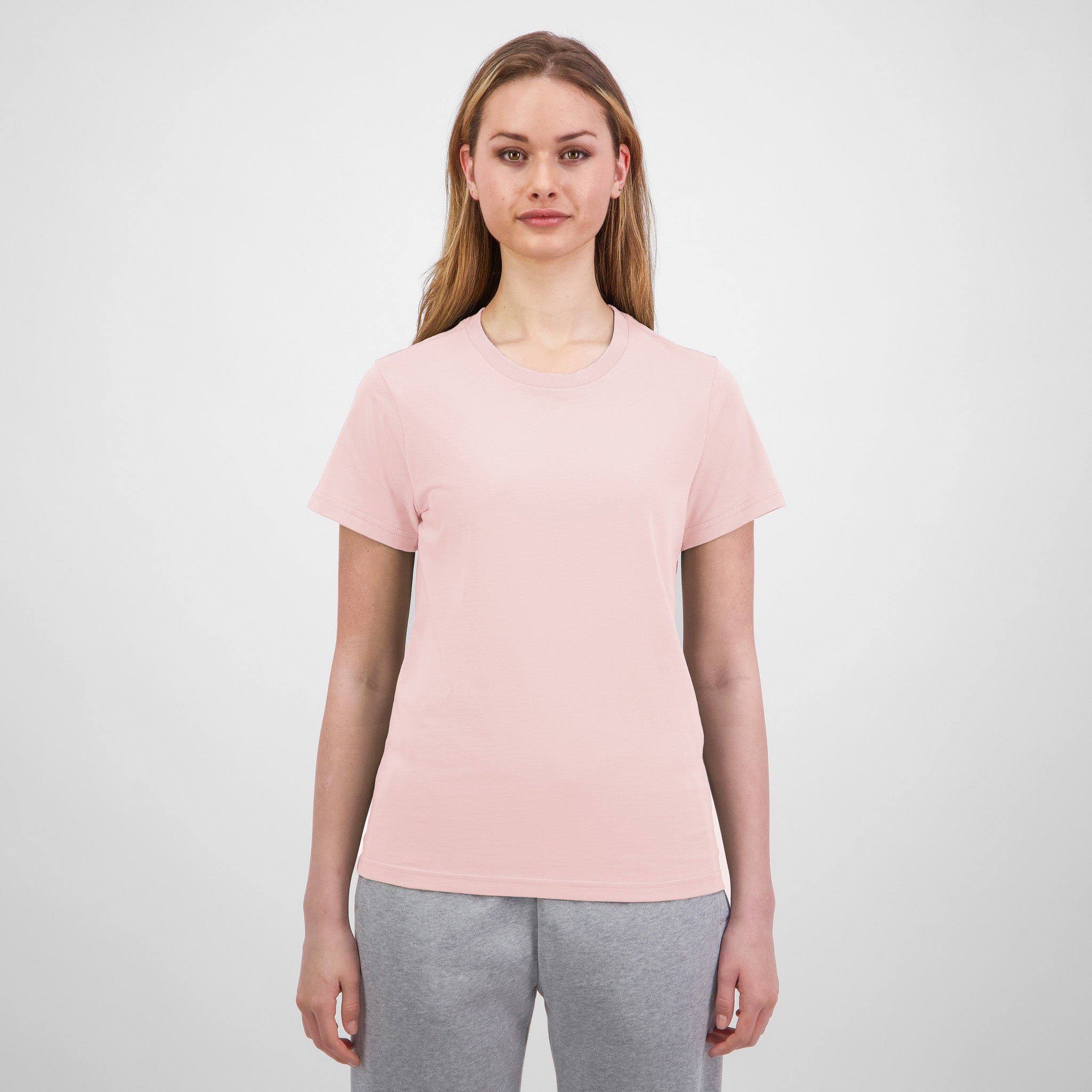 Pink Womens Basis Short Sleeve Tee
