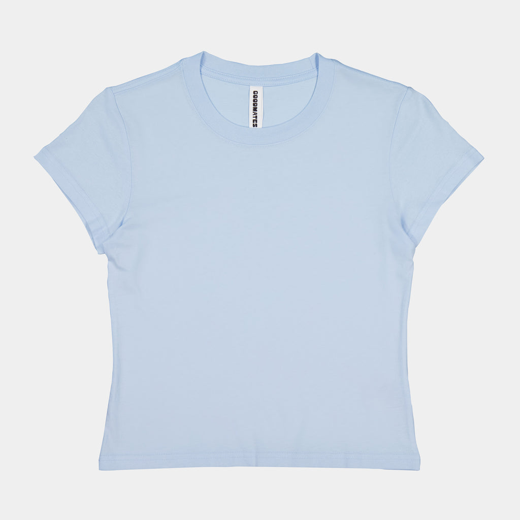 Powder Blue Womens Baby Tee