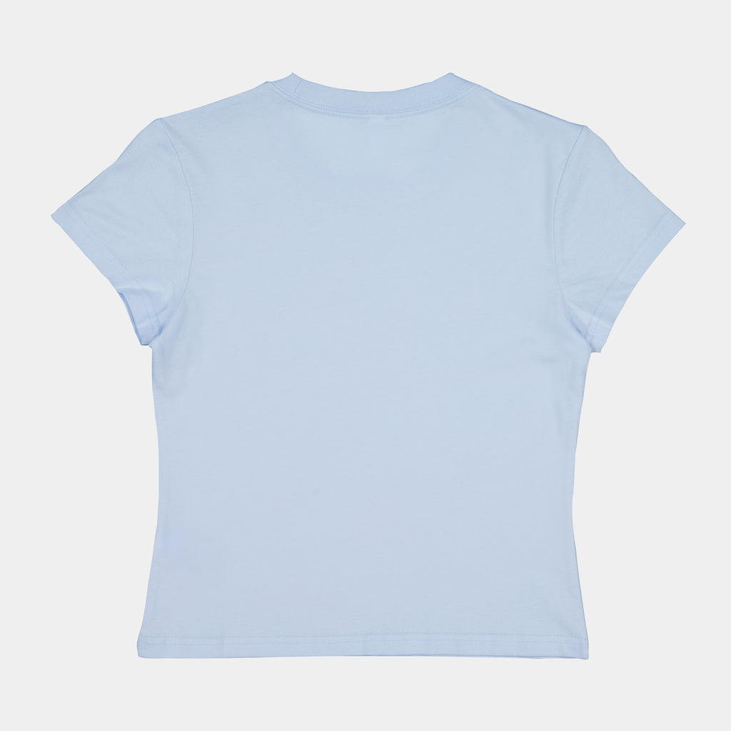 Powder Blue Womens Baby Tee