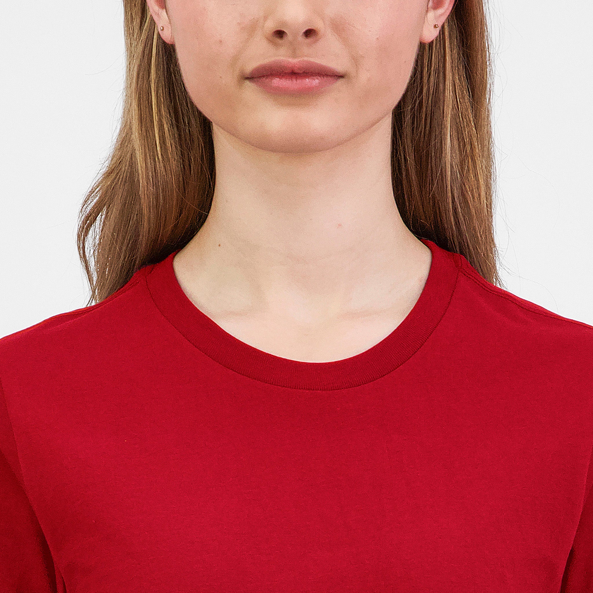 Red Womens Basis Short Sleeve Tee