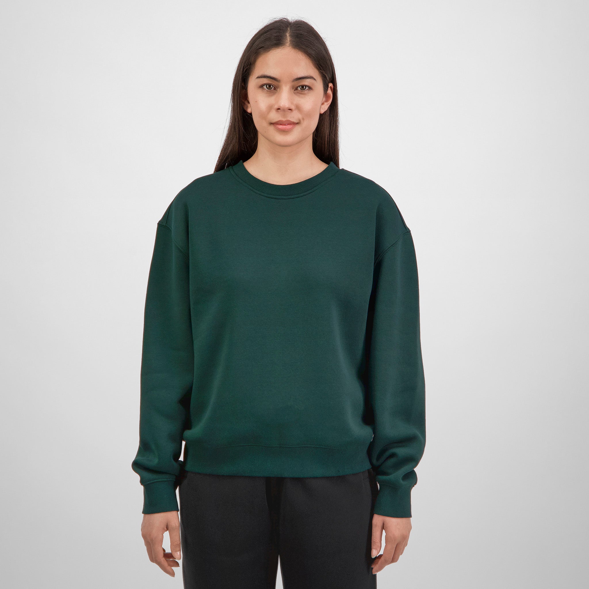 Scarab Green Womens Everyday Crew Sweatshirt