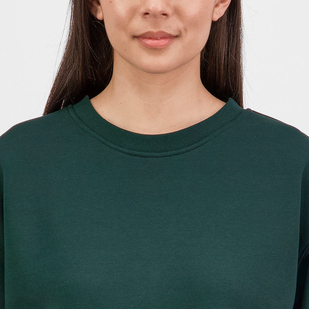 Scarab Green Womens Everyday Crew Sweatshirt